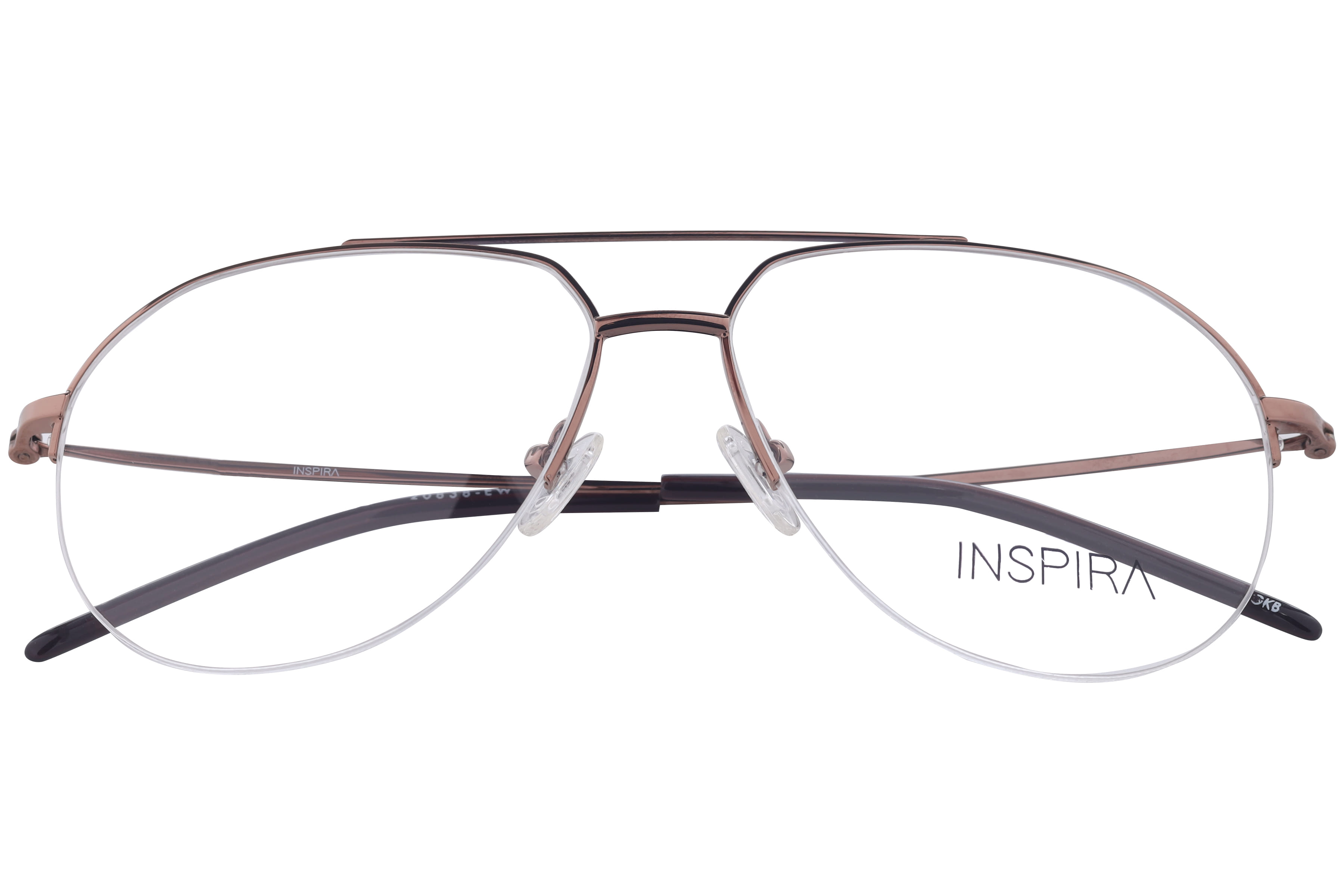 Inspira 20838-EW Frame Brown Male Supra Metal Frame — Brown frame — view 4