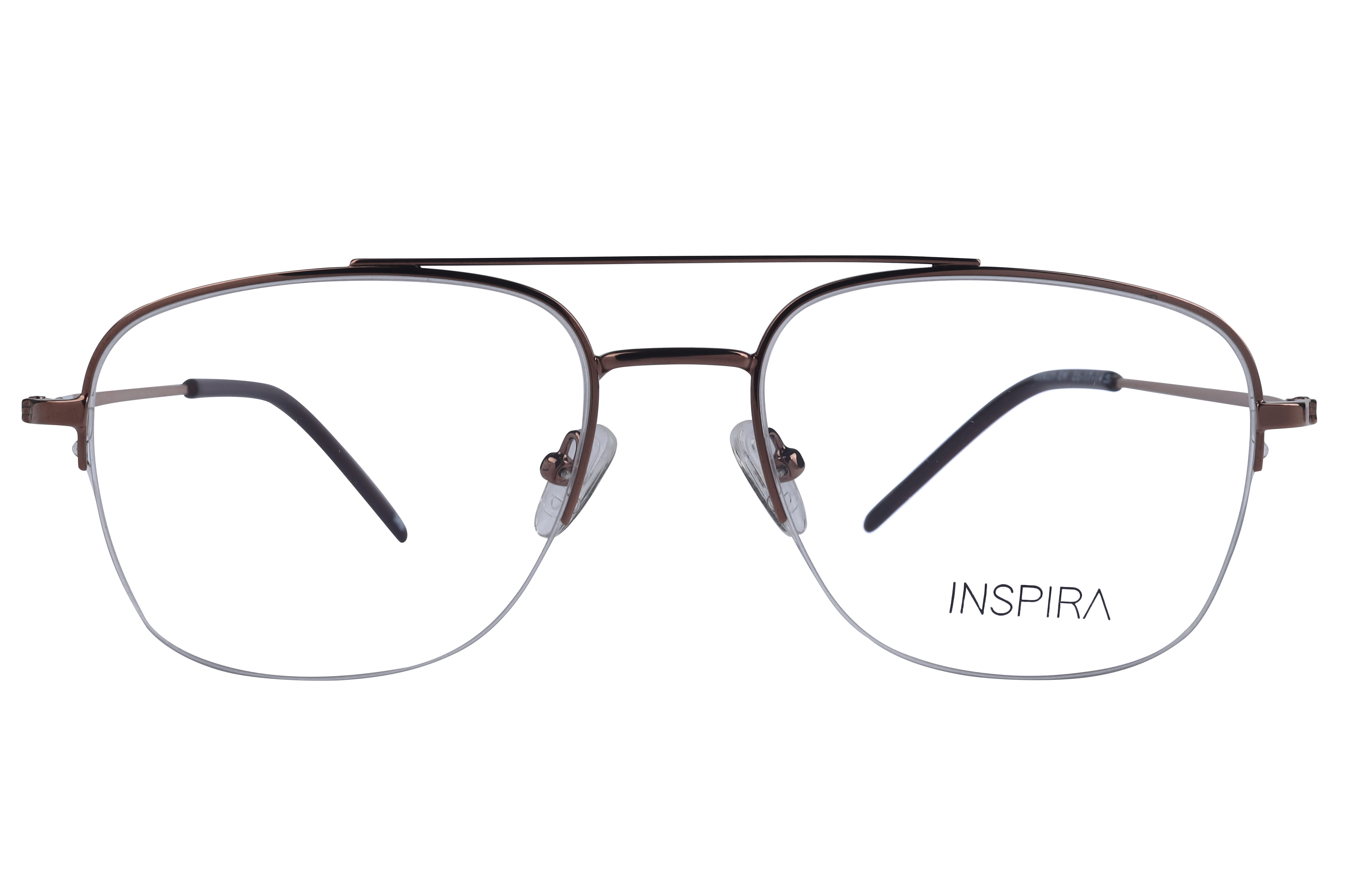 Inspira 20839-EW Frame Brown Male Supra Metal Frame — Brown frame — view 2