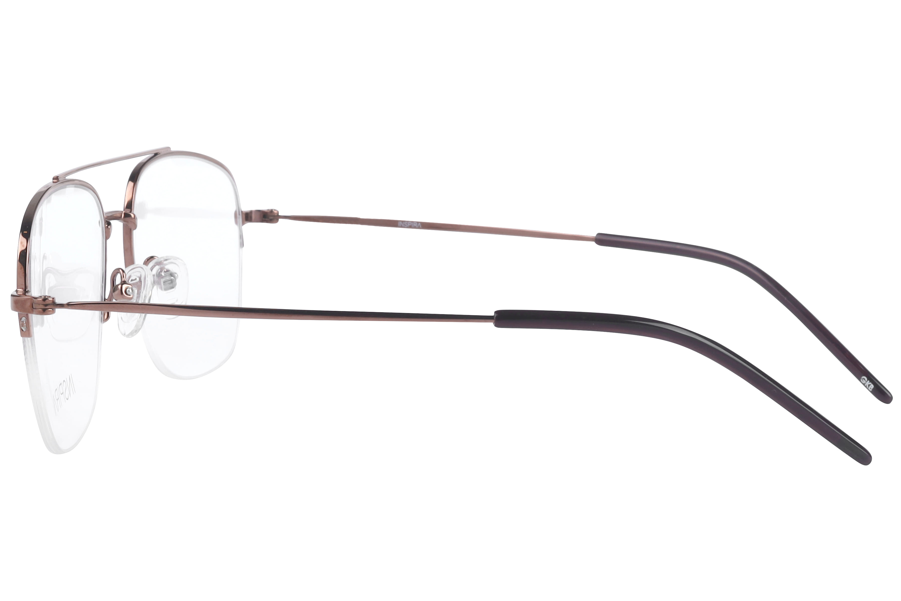 Inspira 20839-EW Frame Brown Male Supra Metal Frame — Brown frame — view 3