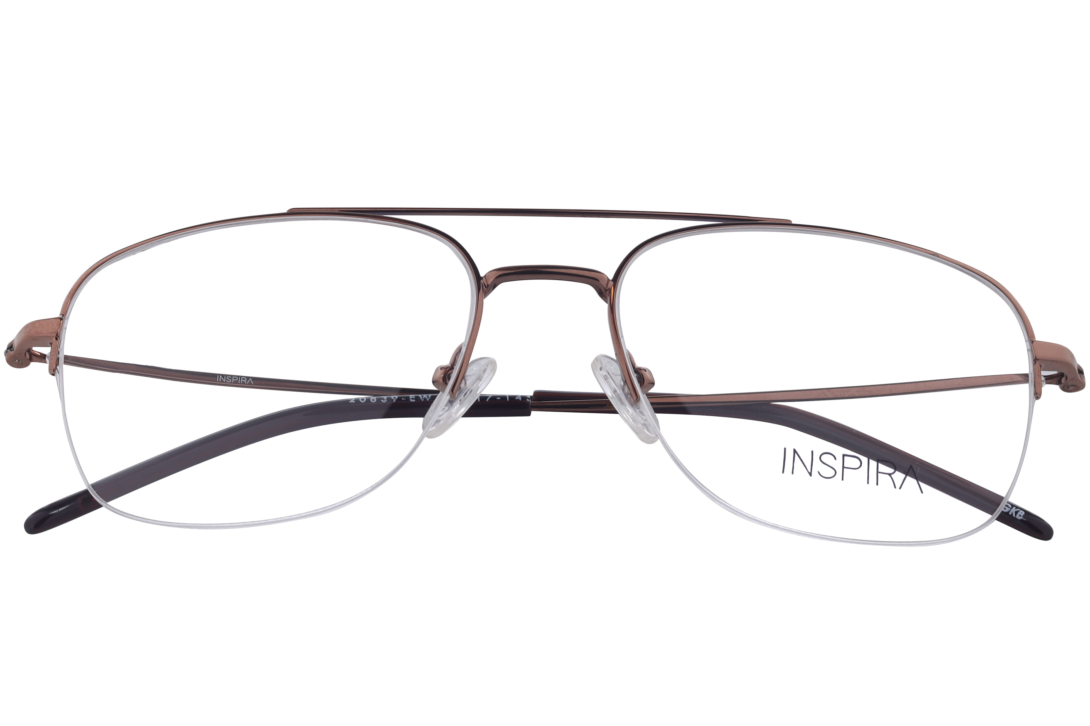 Inspira 20839-EW Frame Brown Male Supra Metal Frame — Brown frame — view 4