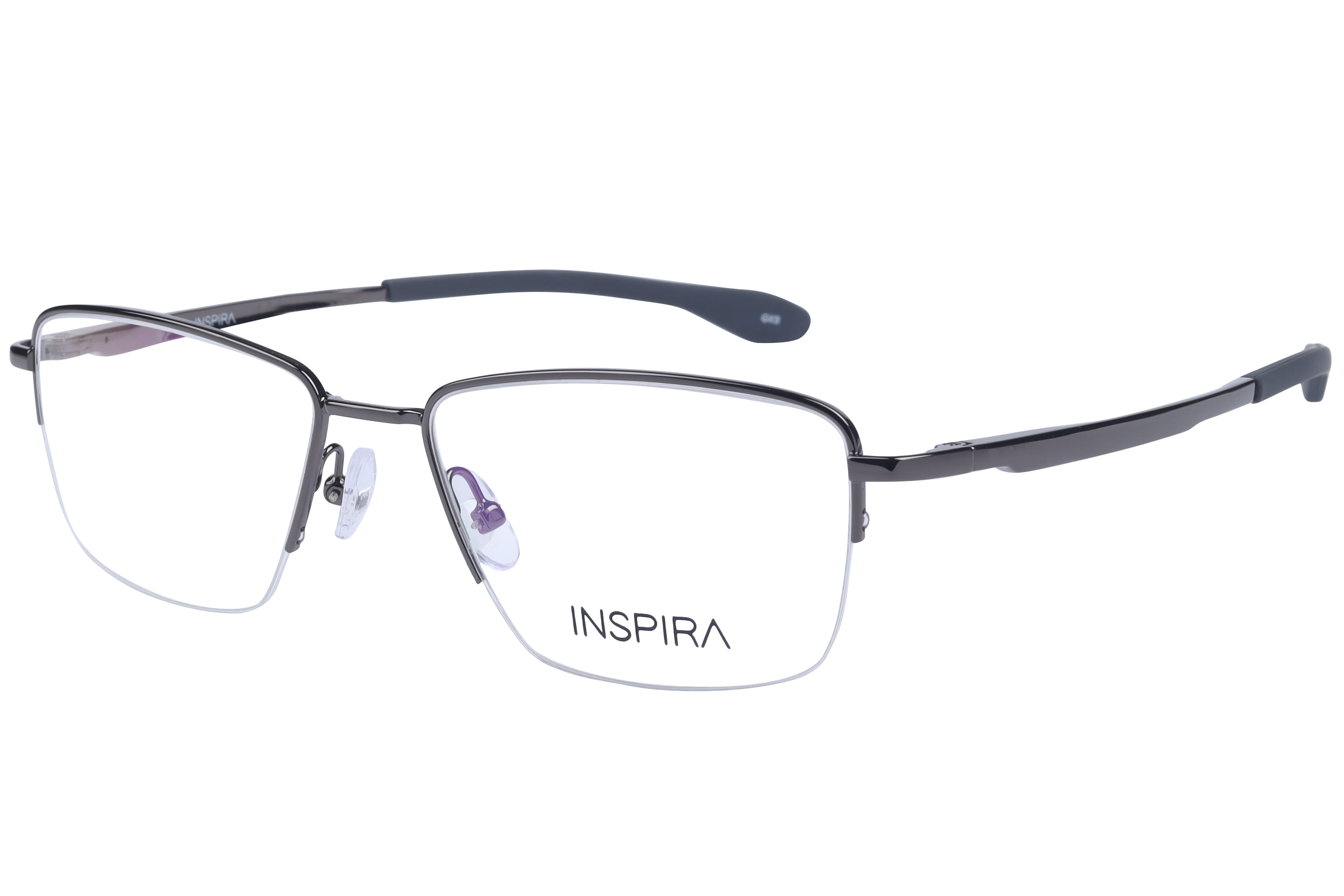 Inspira F4130 Frame Gun Metal Male Supra Metal Frame — Gun Metal frame — view 1