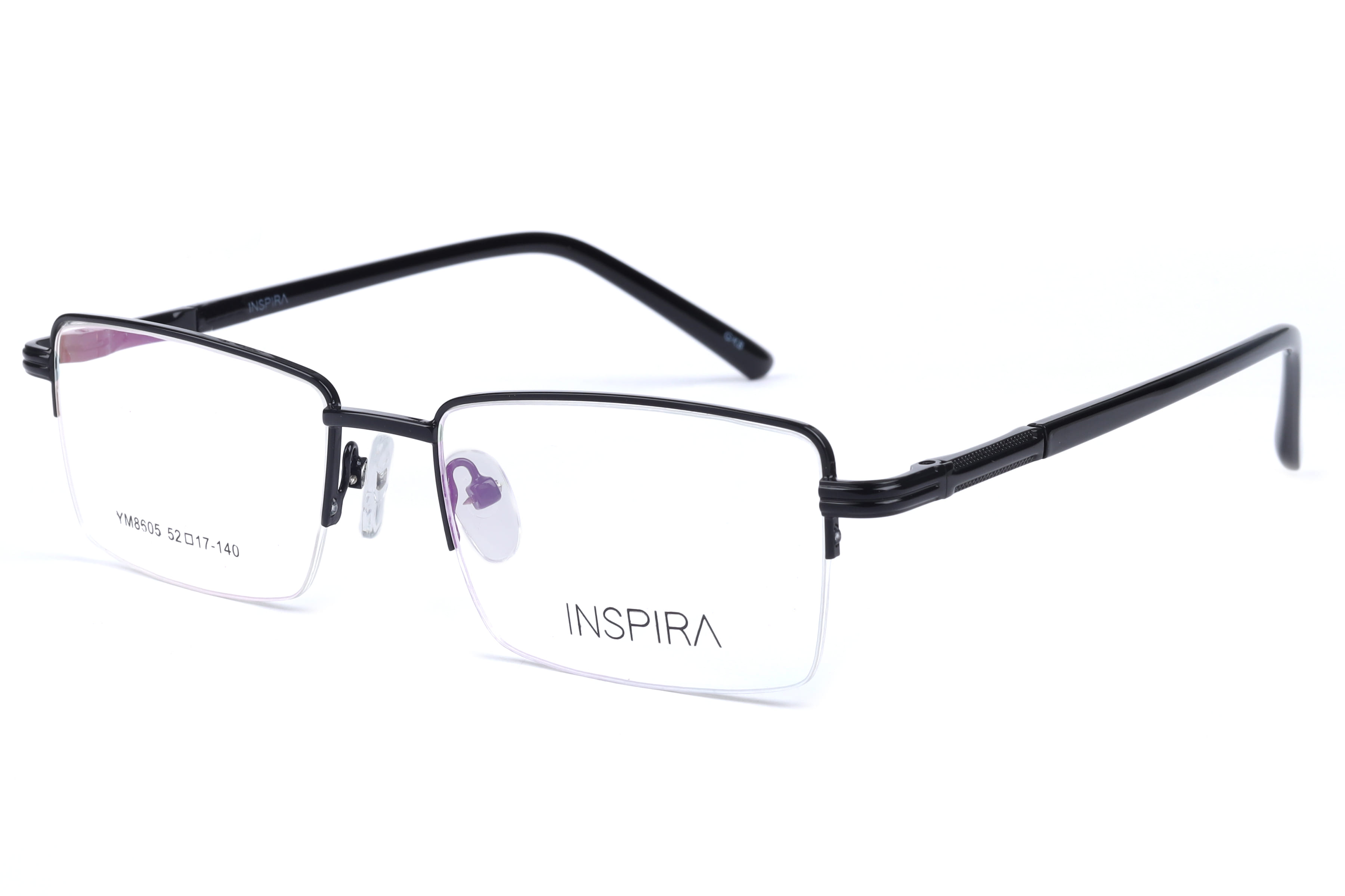 Inspira YM8605 Frame Black Male Supra Metal — Black frame