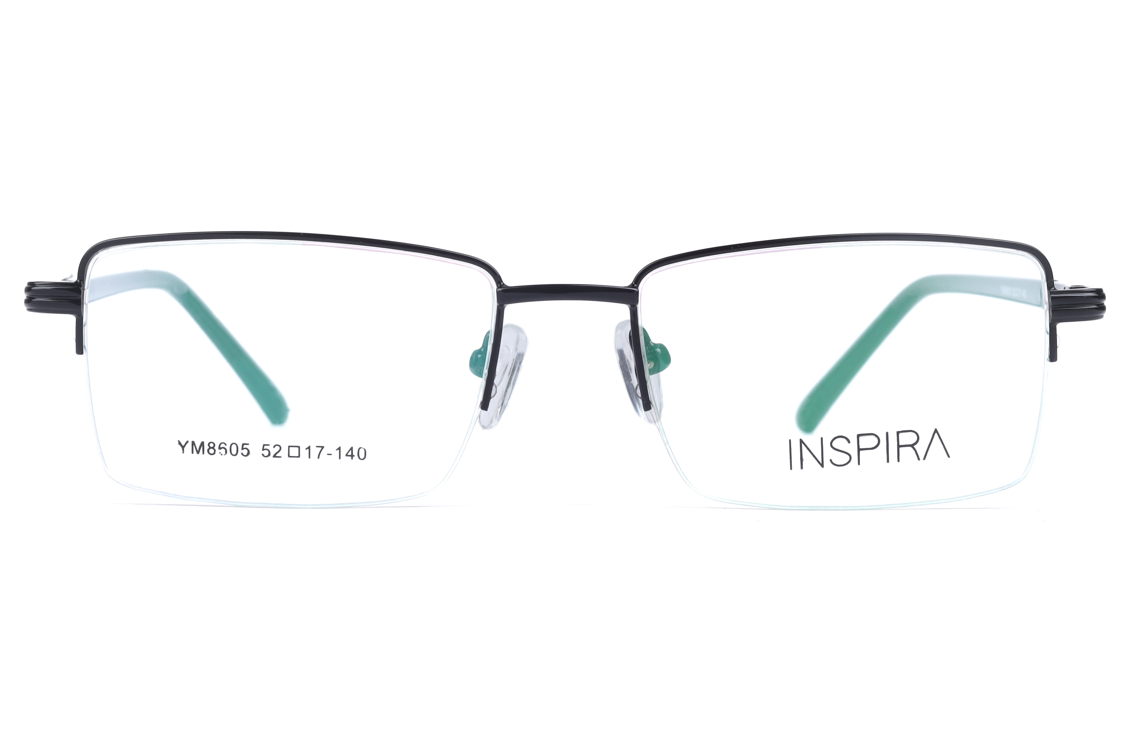 Inspira YM8605 Frame Black Male Supra Metal — Black frame