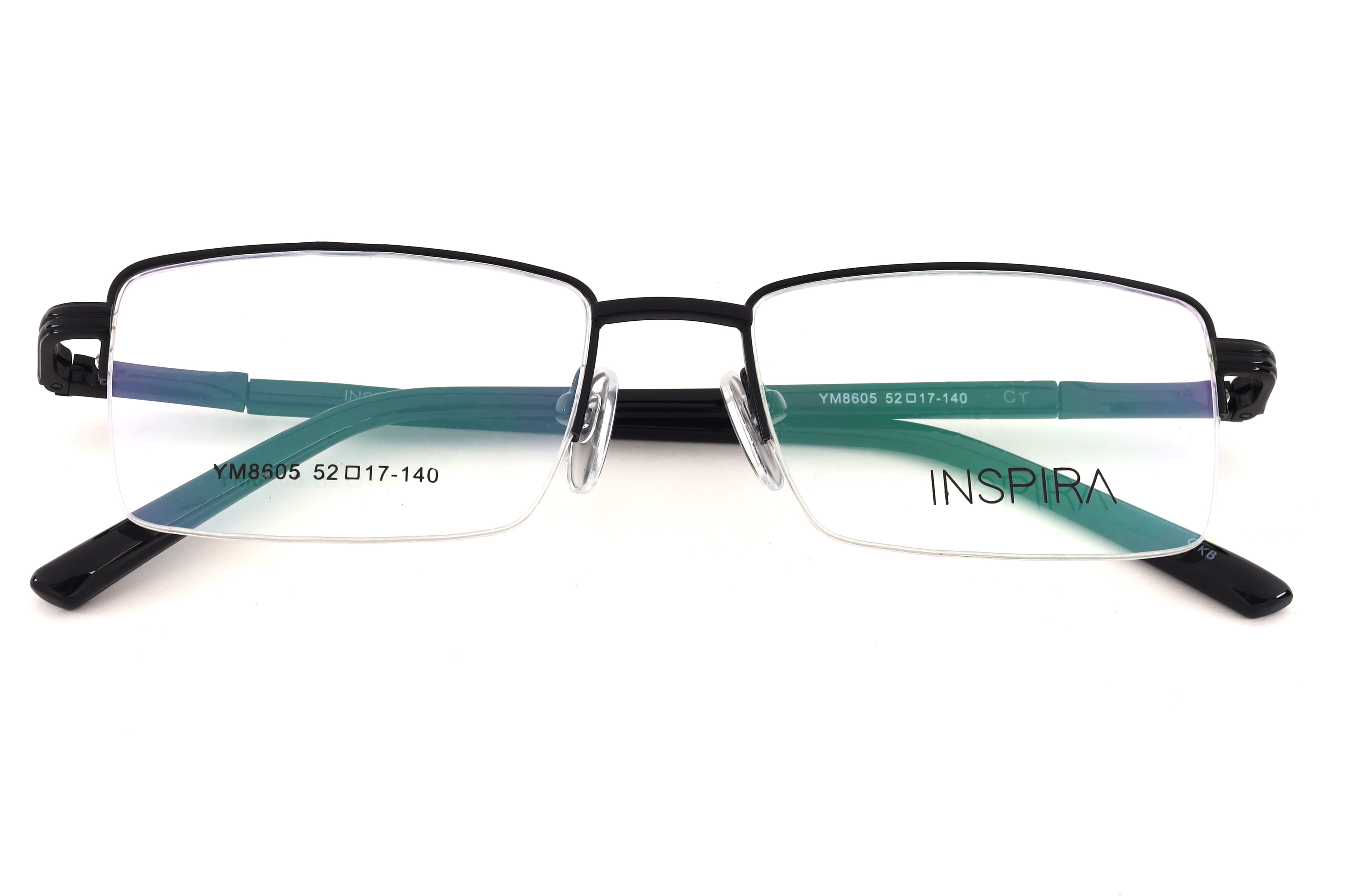 Inspira YM8605 Frame Black Male Supra Metal Frame — Black frame — view 3