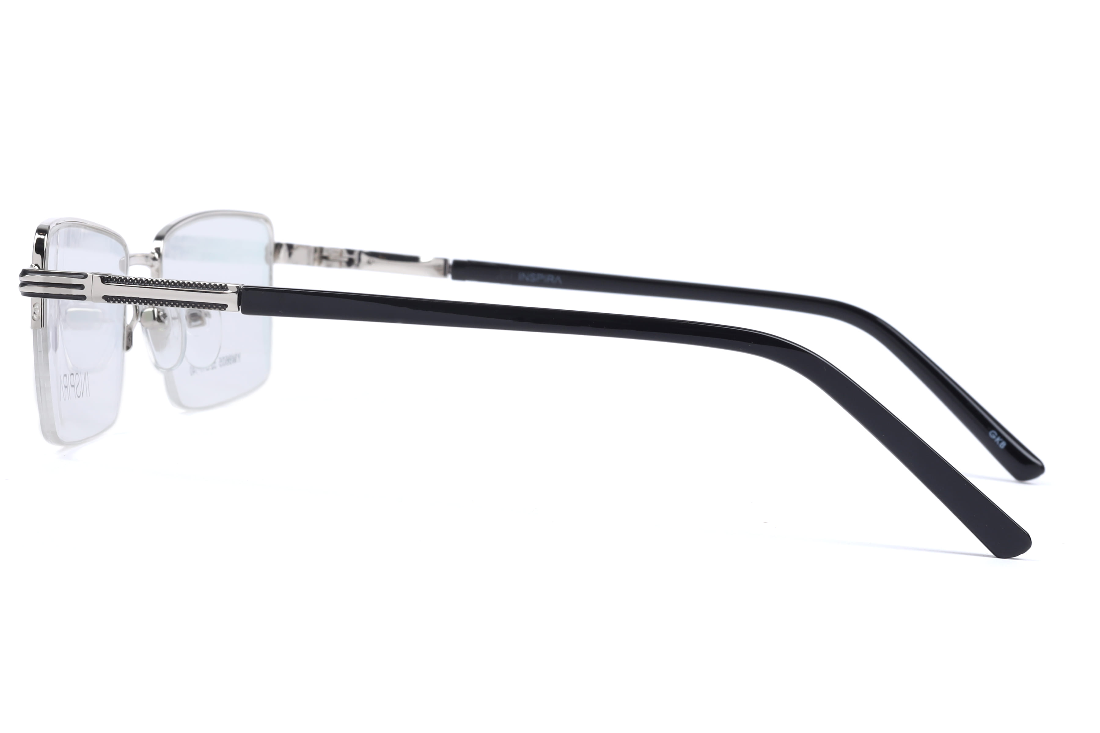 Inspira YM8605 Frame Silver Male Supra Metal Frame — Silver frame — view 2