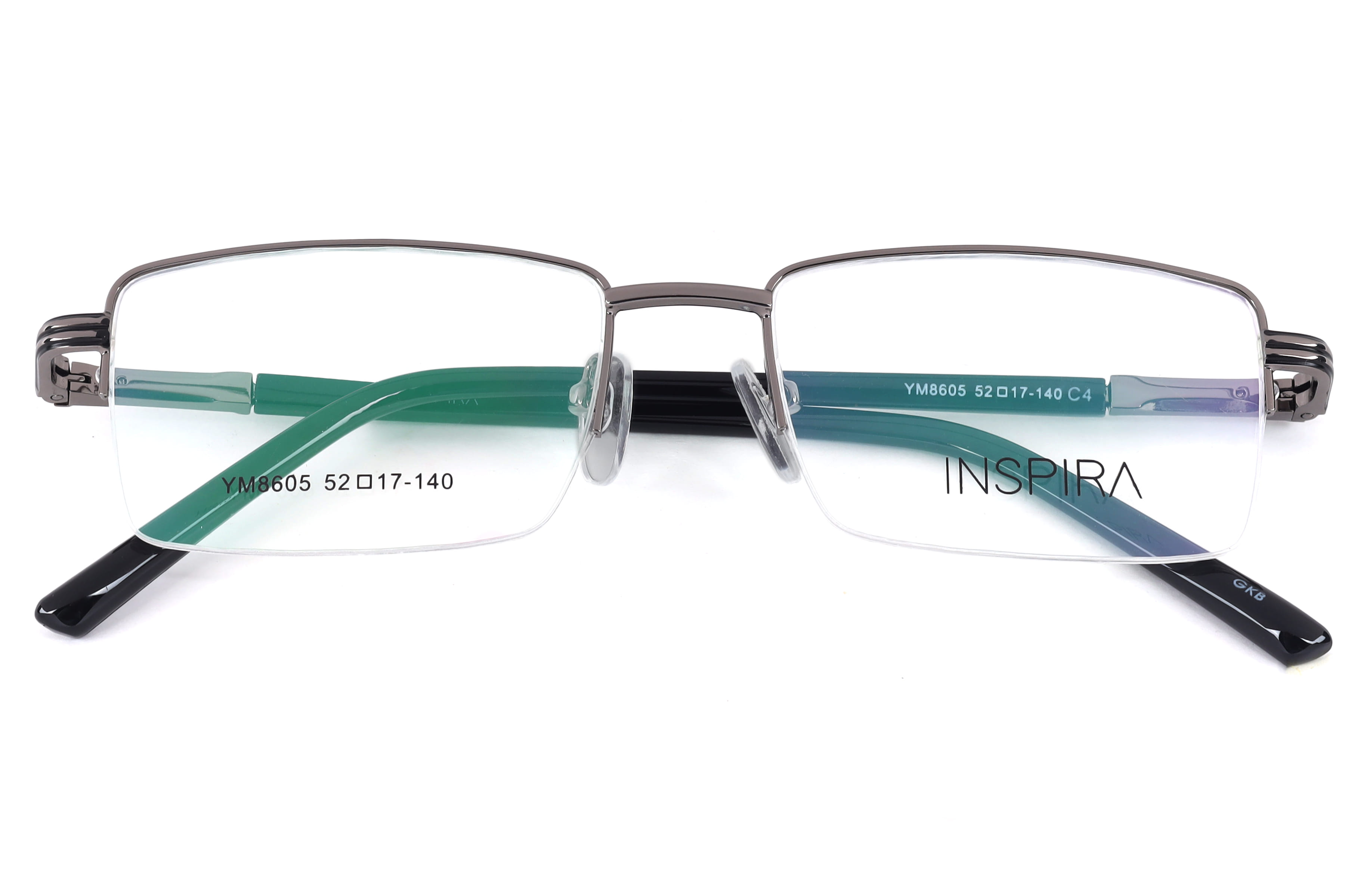 Inspira YM8605 Frame Gun Metal Male Supra Metal Frame — Gun Metal frame — view 4