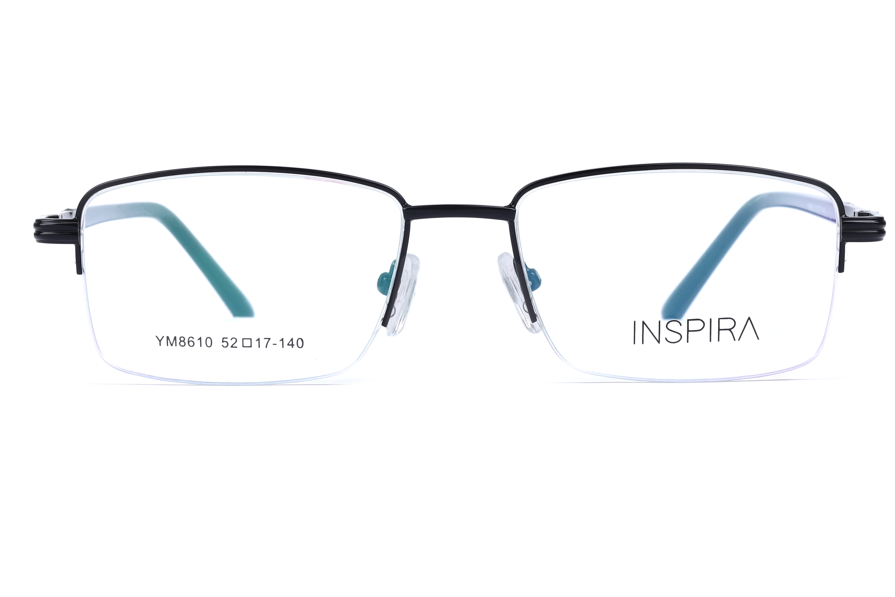 Inspira YM8610 Frame Black Male Supra Metal — Black frame