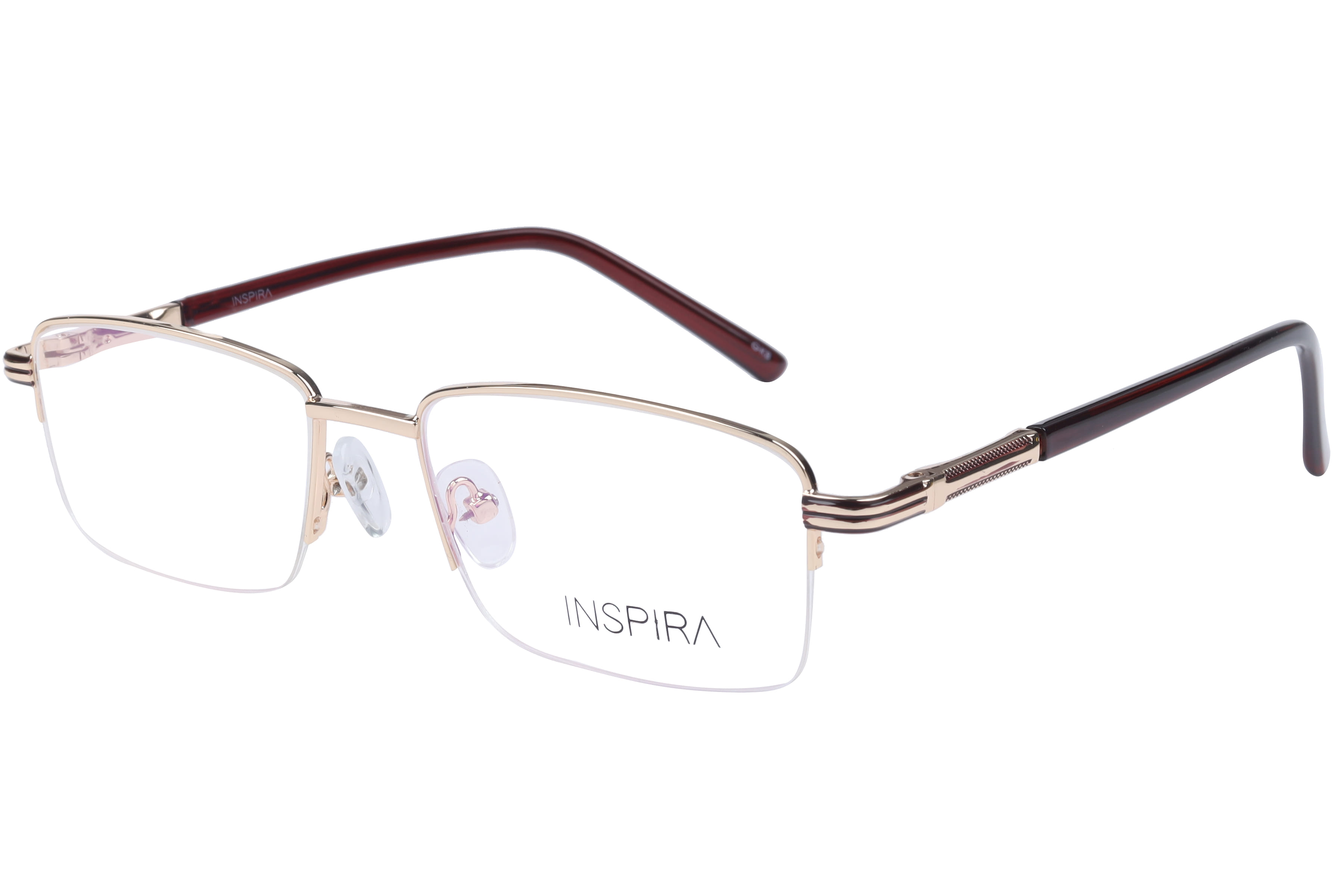 Inspira YM8610 Frame Gold Male Supra Metal Frame — Gold frame — view 1