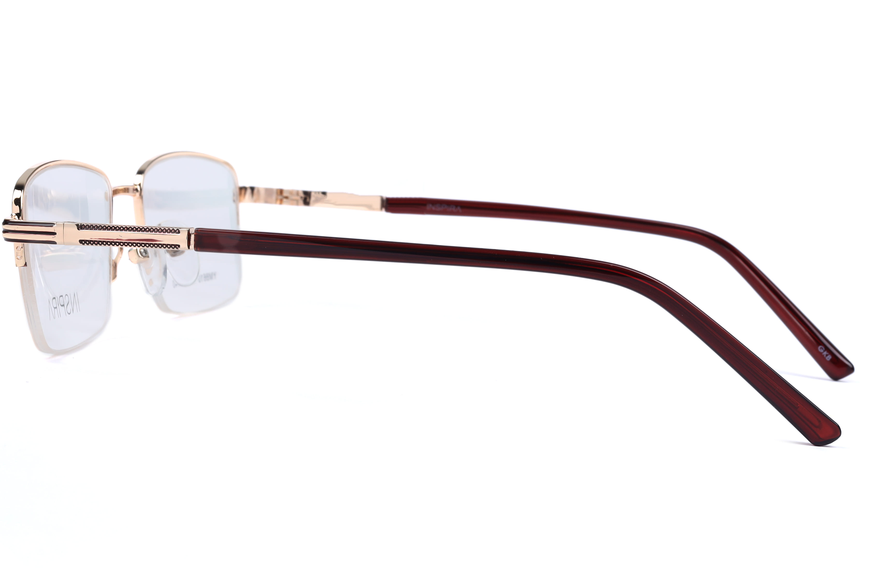 Inspira YM8610 Frame Gold Male Supra Metal Frame — Gold frame — view 2