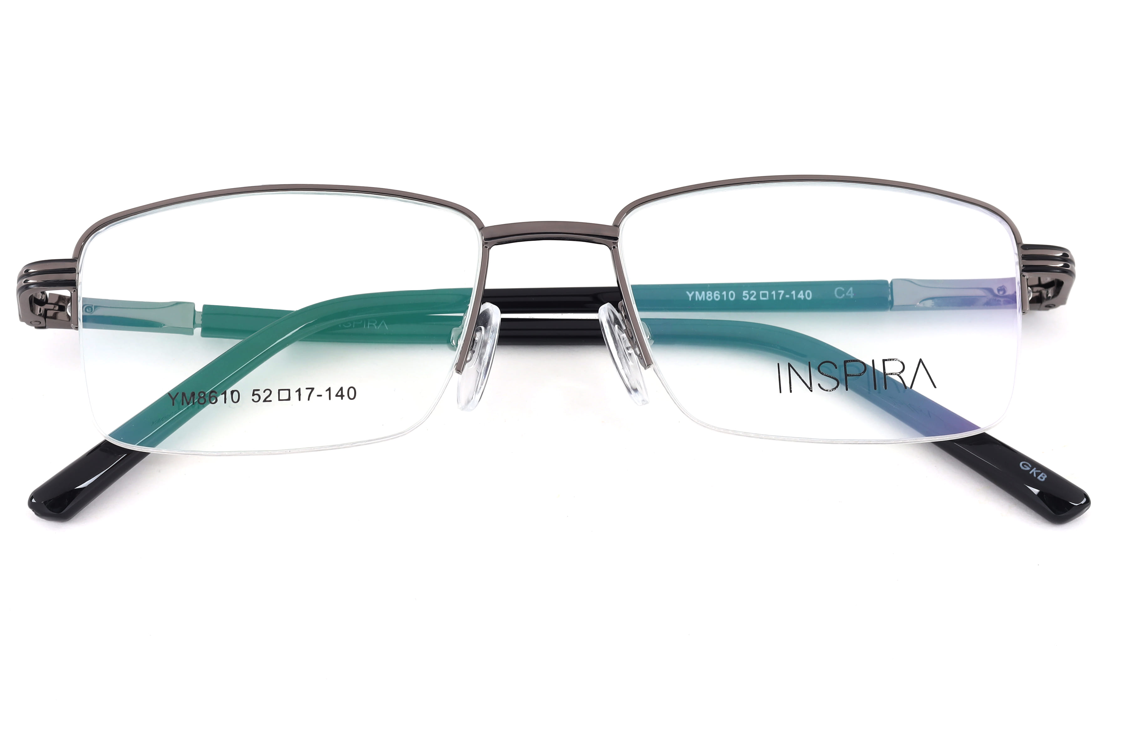 Inspira YM8610 Frame Gun Metal Male Supra Metal Frame — Gun Metal frame — view 4