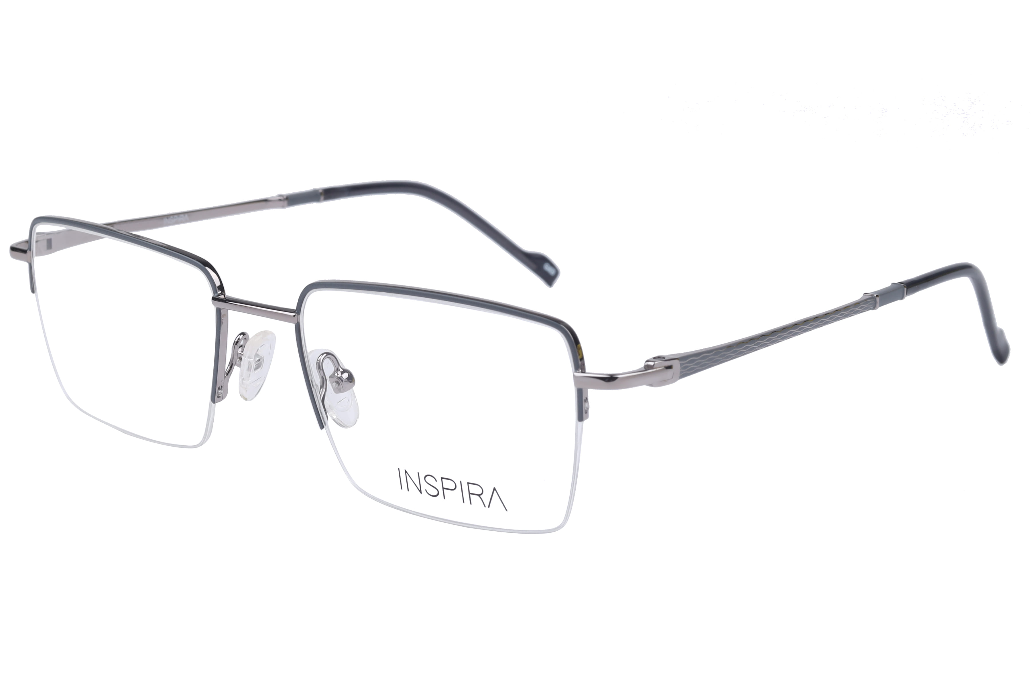 Inspira 24003-FY Frame Grey Male Supra Metal Frame — Grey frame — view 1