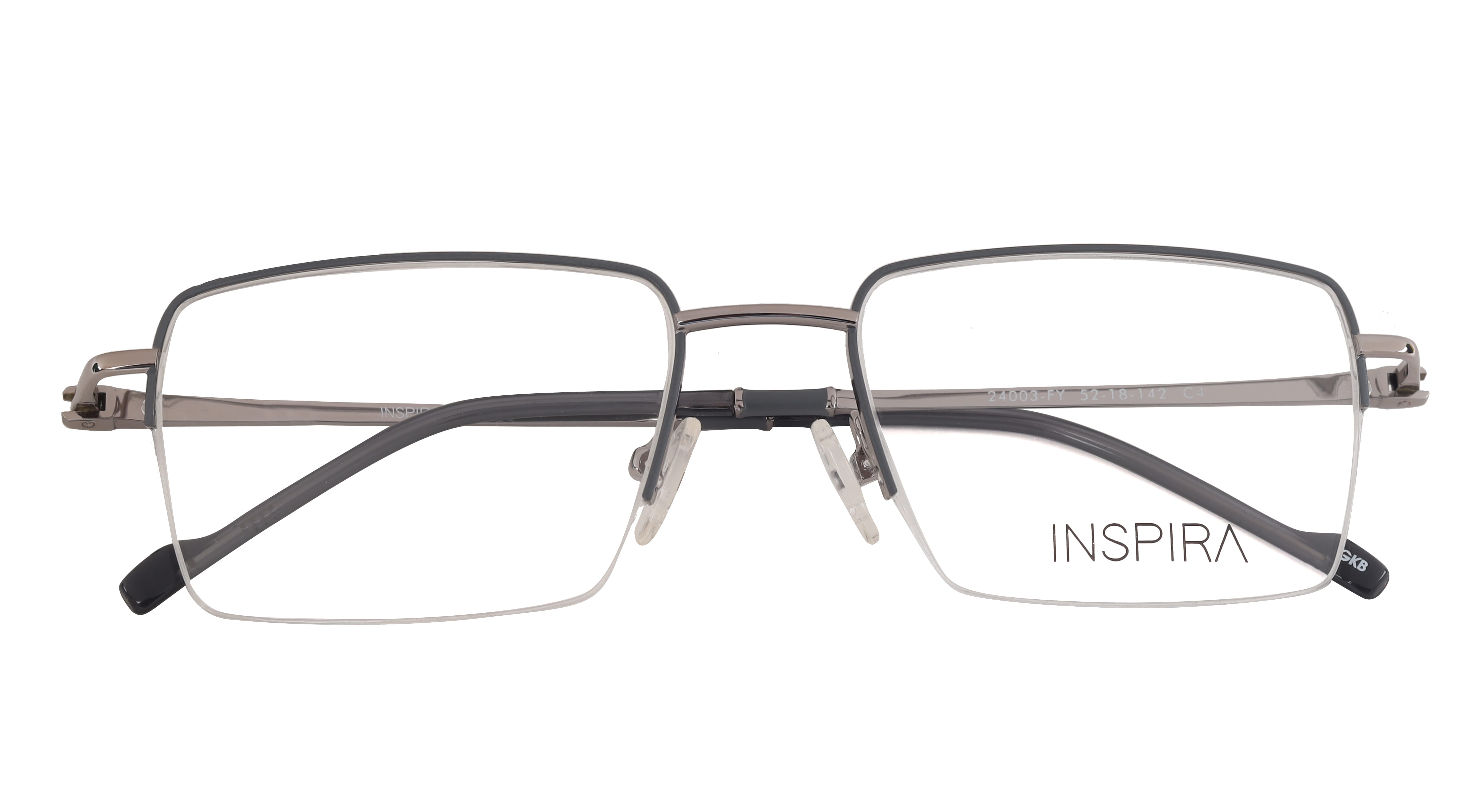 Inspira 24003-FY Frame Grey Male Supra Metal Frame — Grey frame — view 4