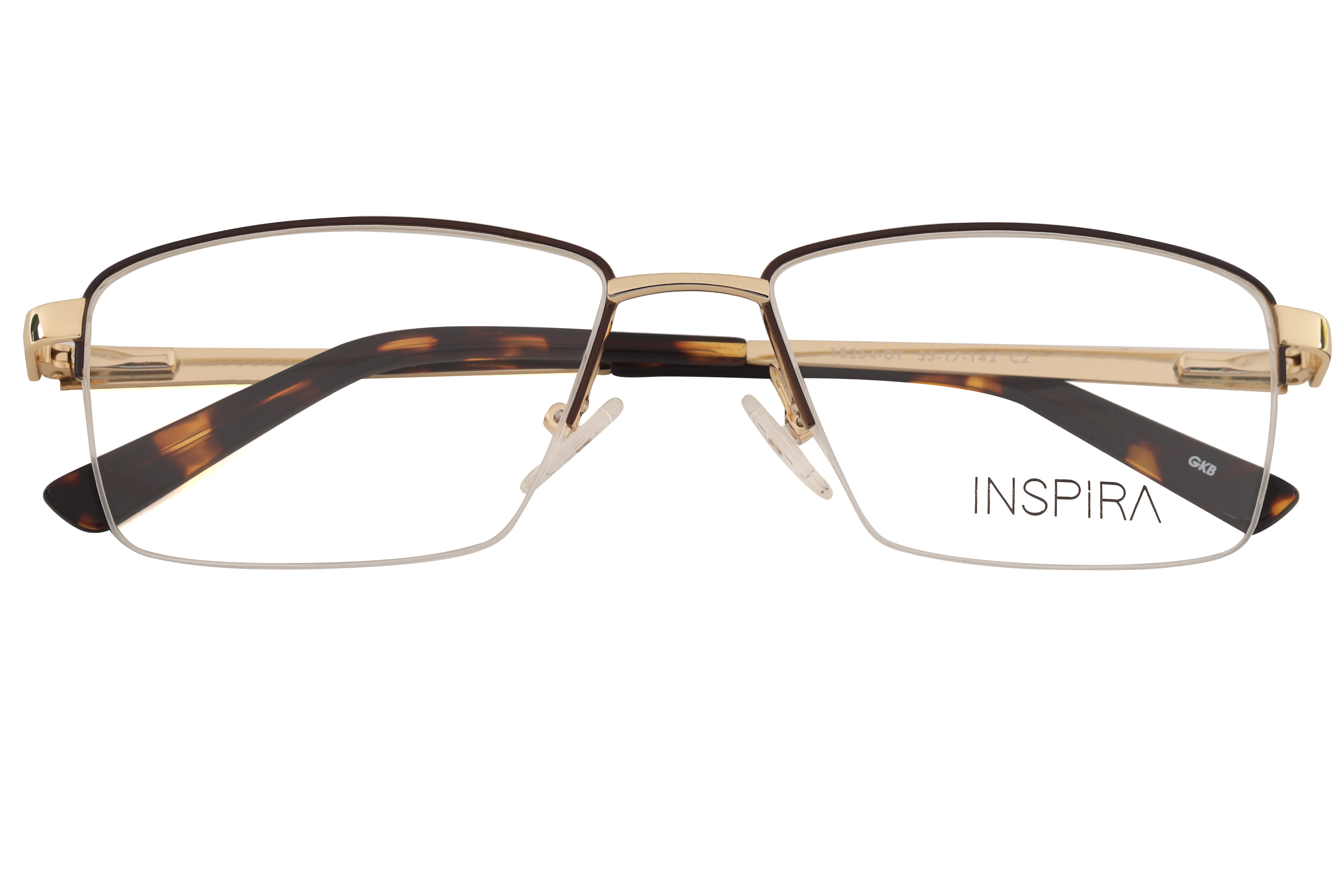 Inspira 18254-DY Frame Brown Male Supra Metal Frame — Brown frame — view 3
