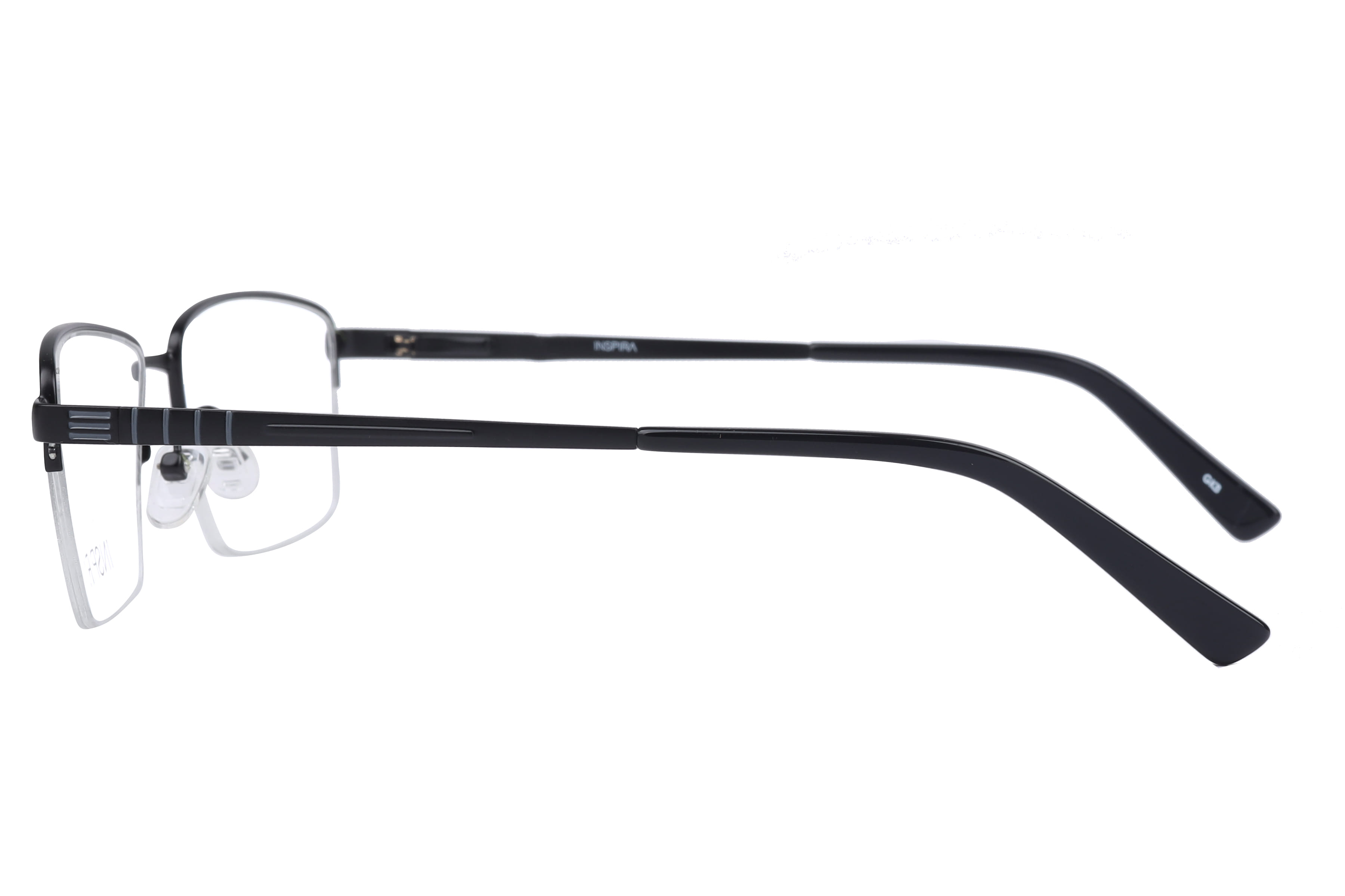 Inspira 18254-DY Frame Matt Black Male Supra Metal Frame — Matt Black frame — view 2