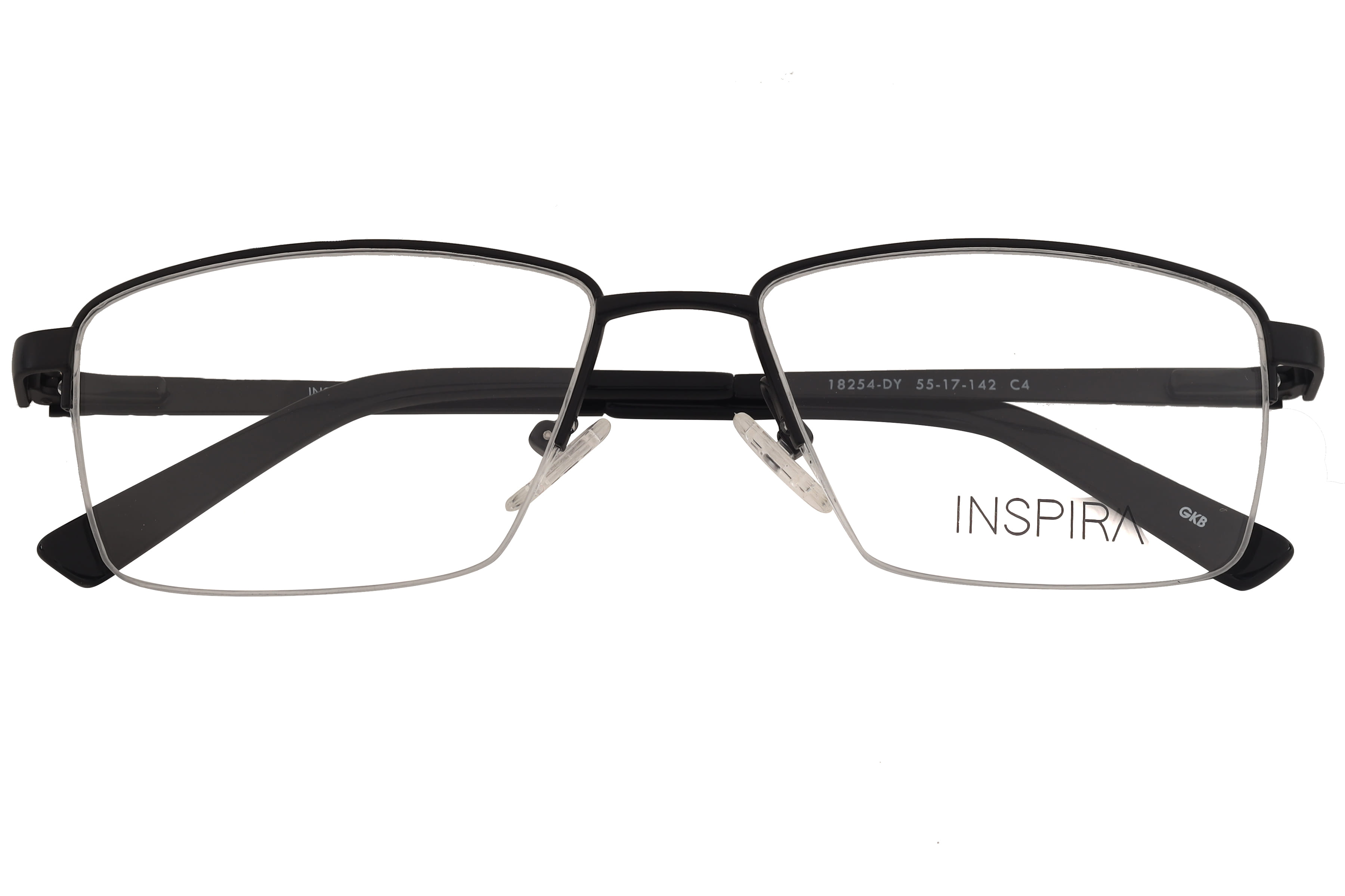 Inspira 18254-DY Frame Matt Black Male Supra Metal Frame — Matt Black frame — view 3