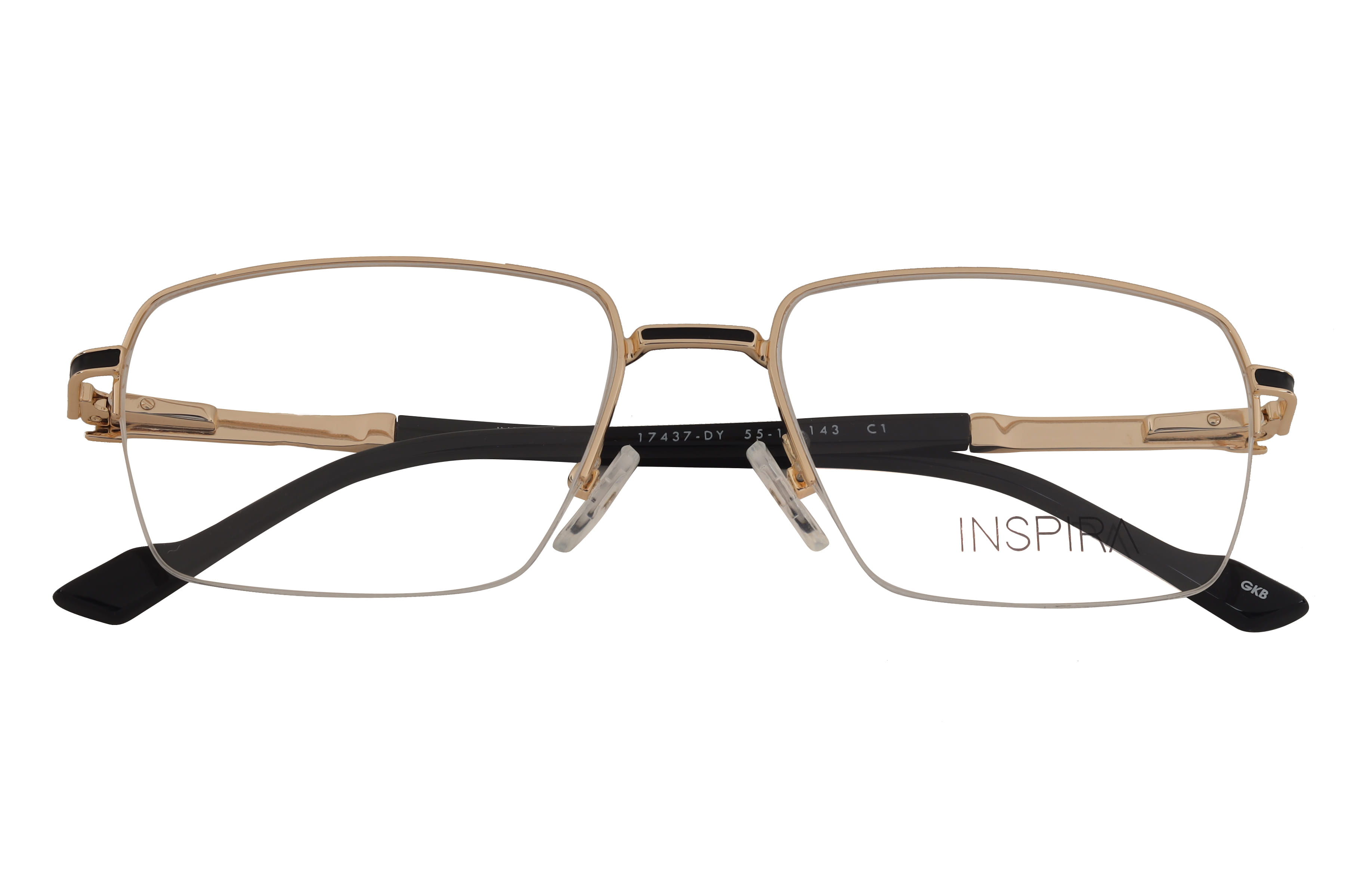 Inspira 17437-DY Frame Gold Male Supra Metal Frame — Gold frame — view 4