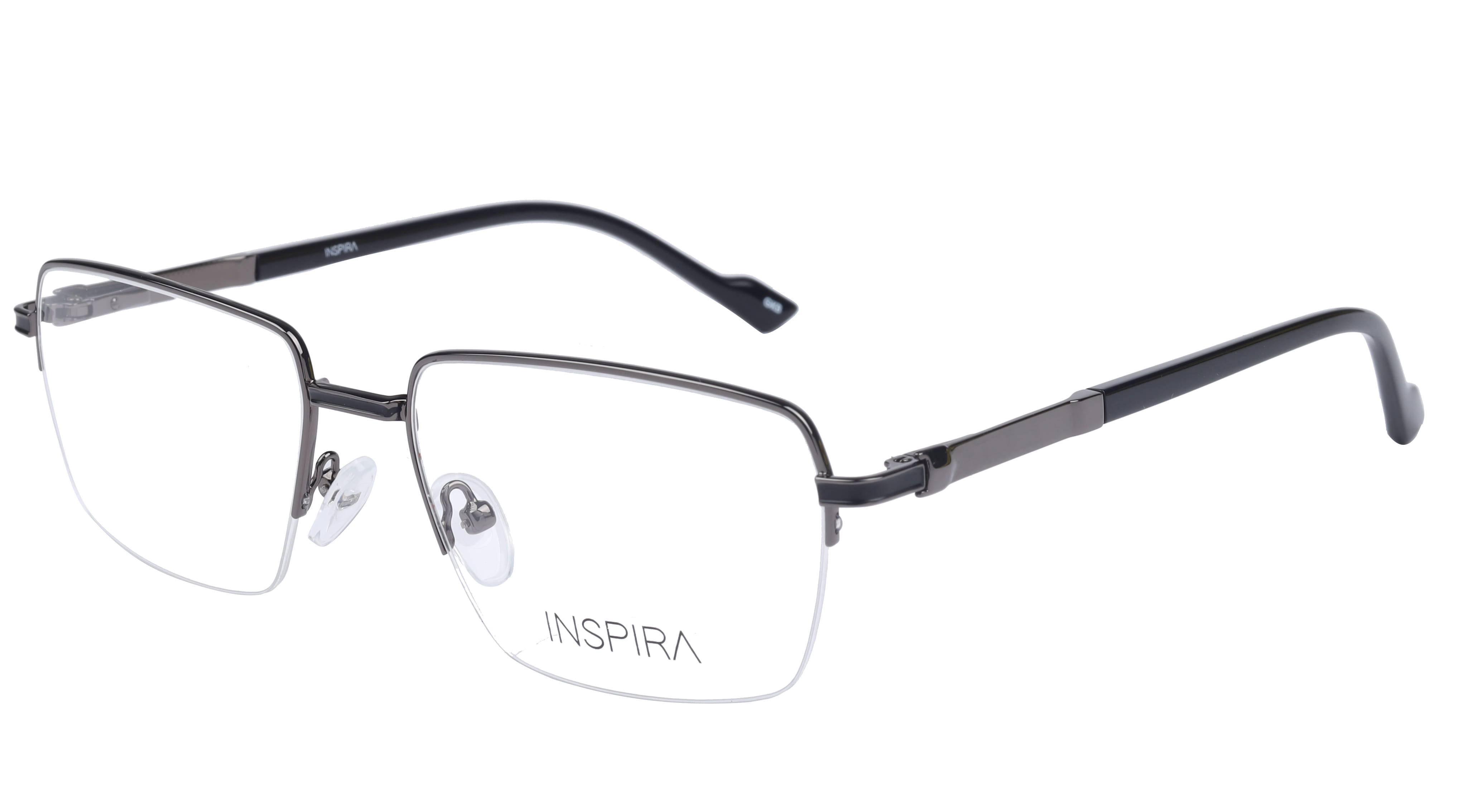 Inspira 17437-DY Frame Gun Metal Male Full Metal Frame — Gun Metal frame — view 1