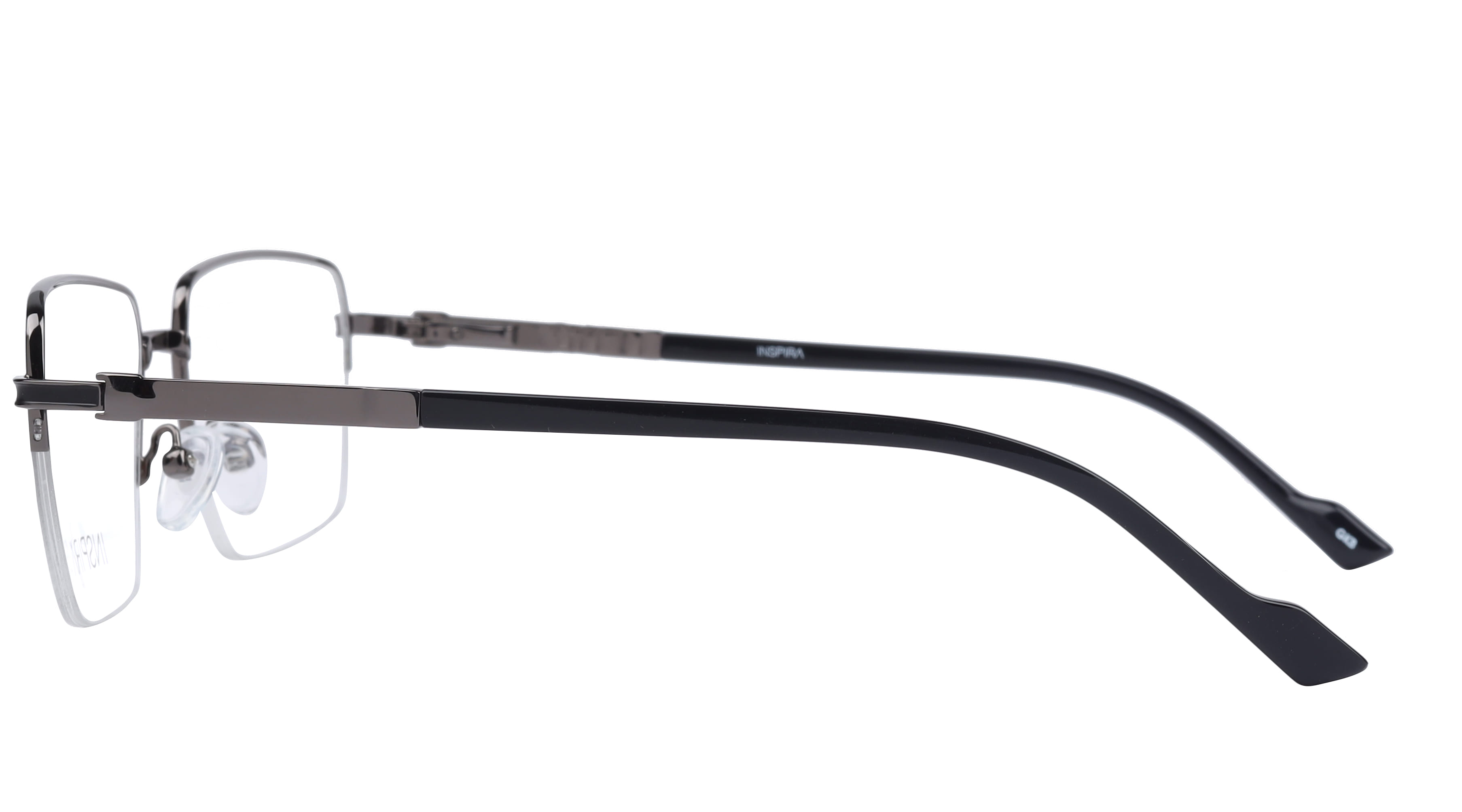 Inspira 17437-DY Frame Gun Metal Male Full Metal Frame — Gun Metal frame — view 3