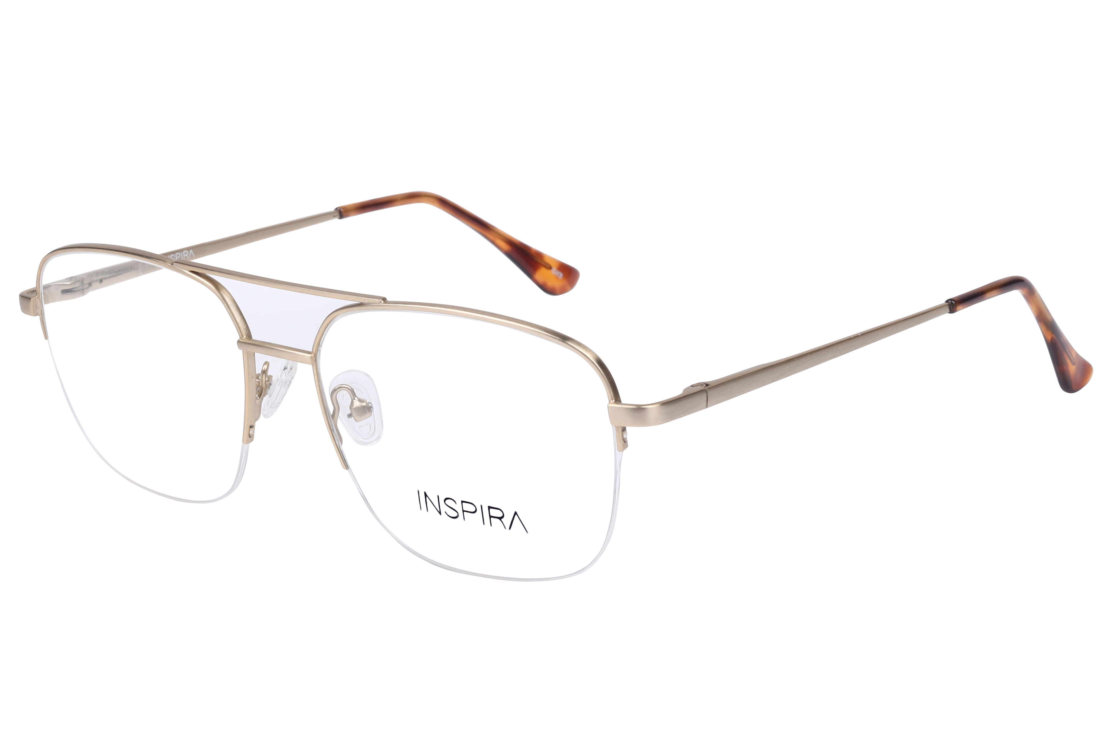 Inspira 16009 Frame Gold Male Supra Metal Frame — Gold frame — alternate view