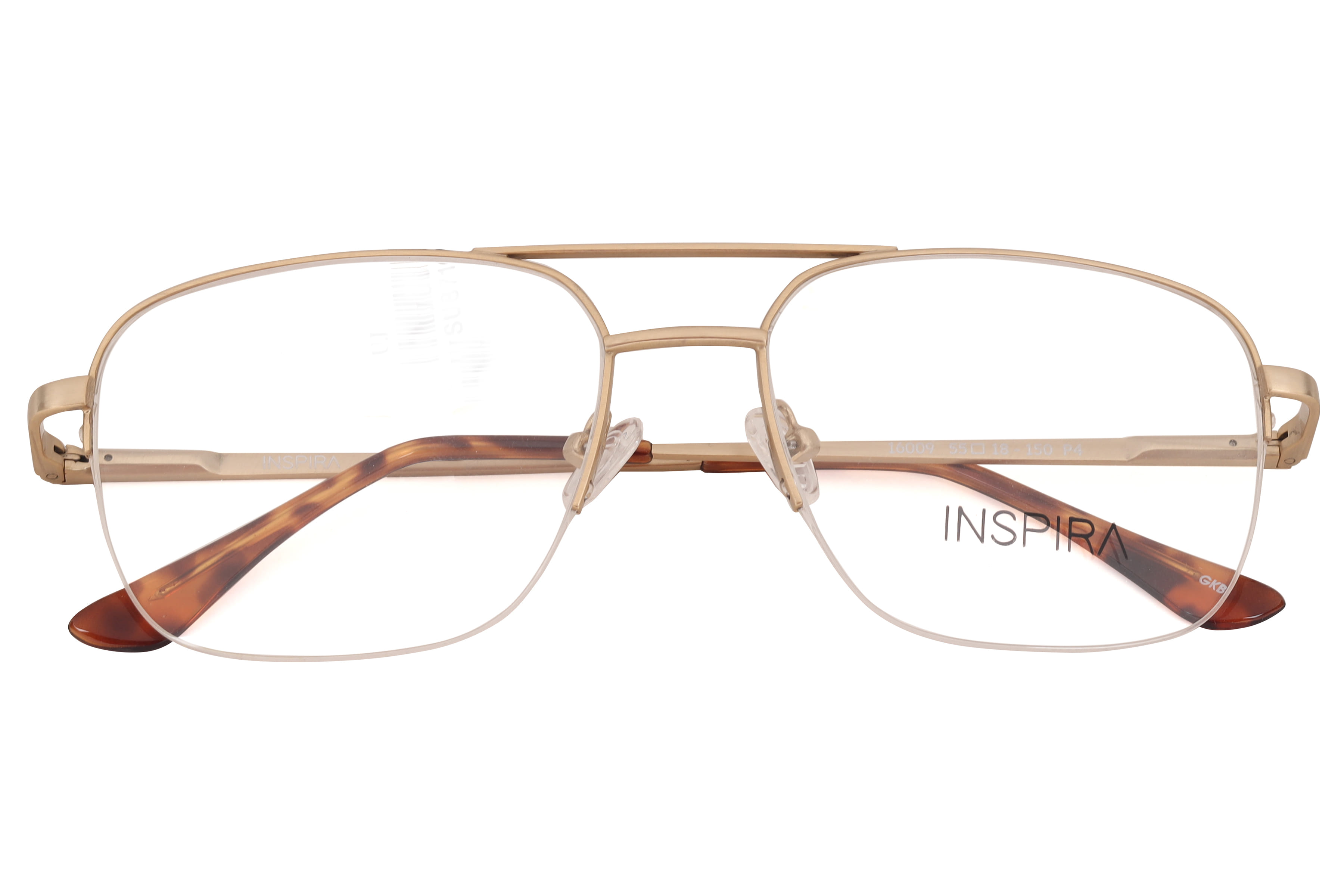 Inspira 16009 Frame Gold Male Supra Metal Frame — Gold frame — view 4