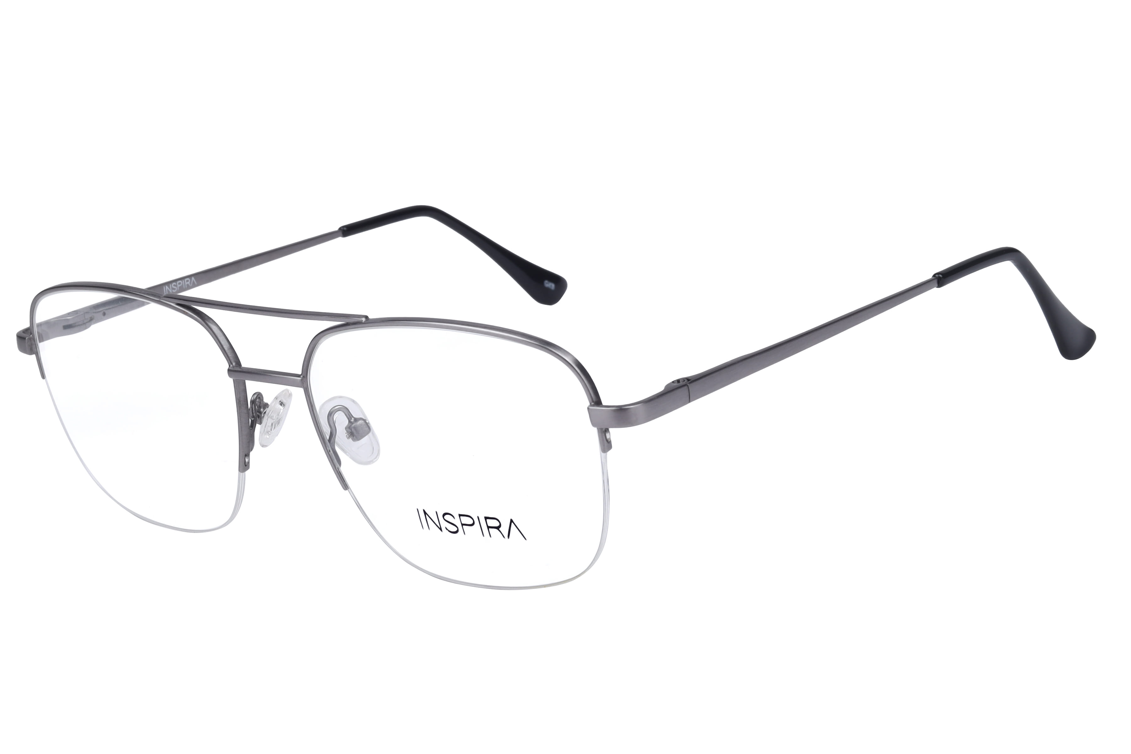 Inspira 16009 Frame Silver Male Supra Metal Frame — Silver frame — alternate view