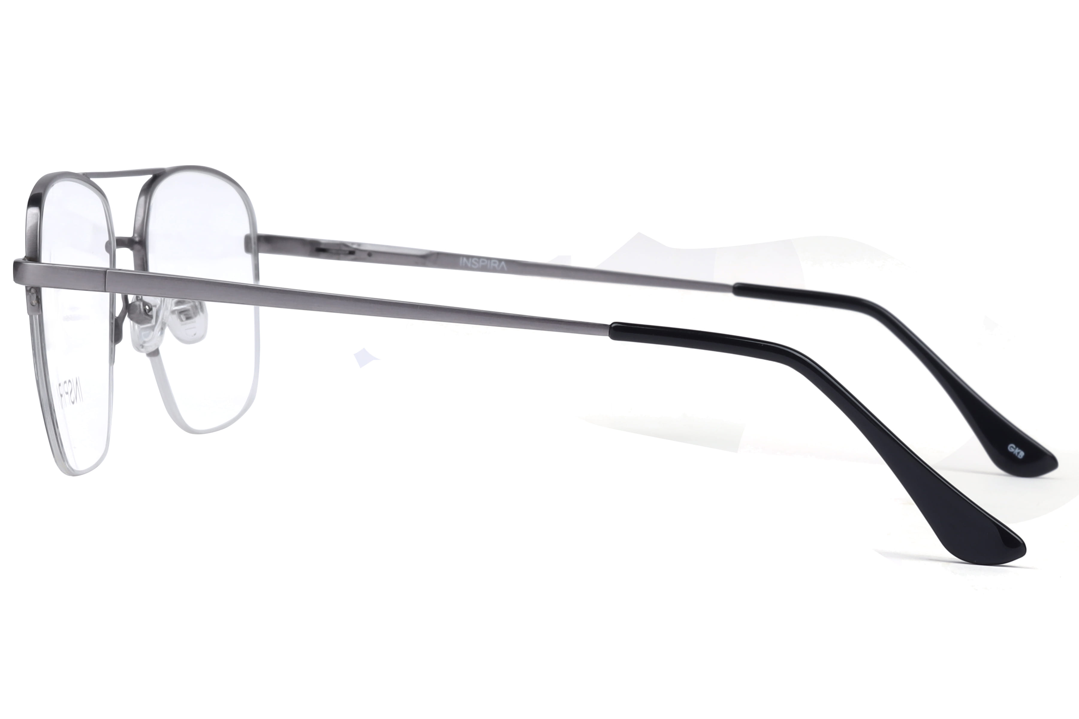 Inspira 16009 Frame Silver Male Supra Metal Frame — Silver frame — view 3