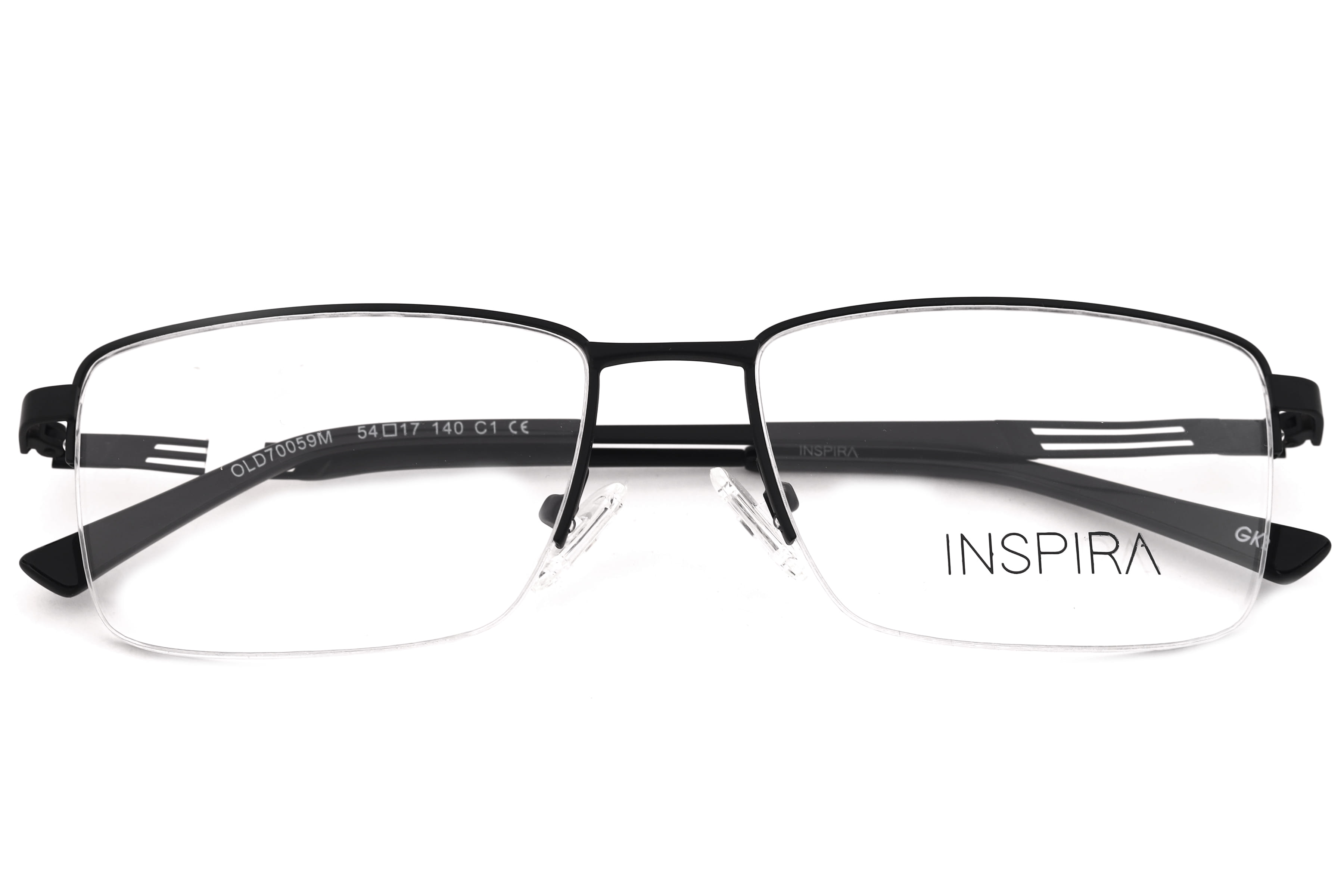 Inspira OLD70059M Frame Matt Black Male Supra Metal Frame — Matt Black frame — view 2