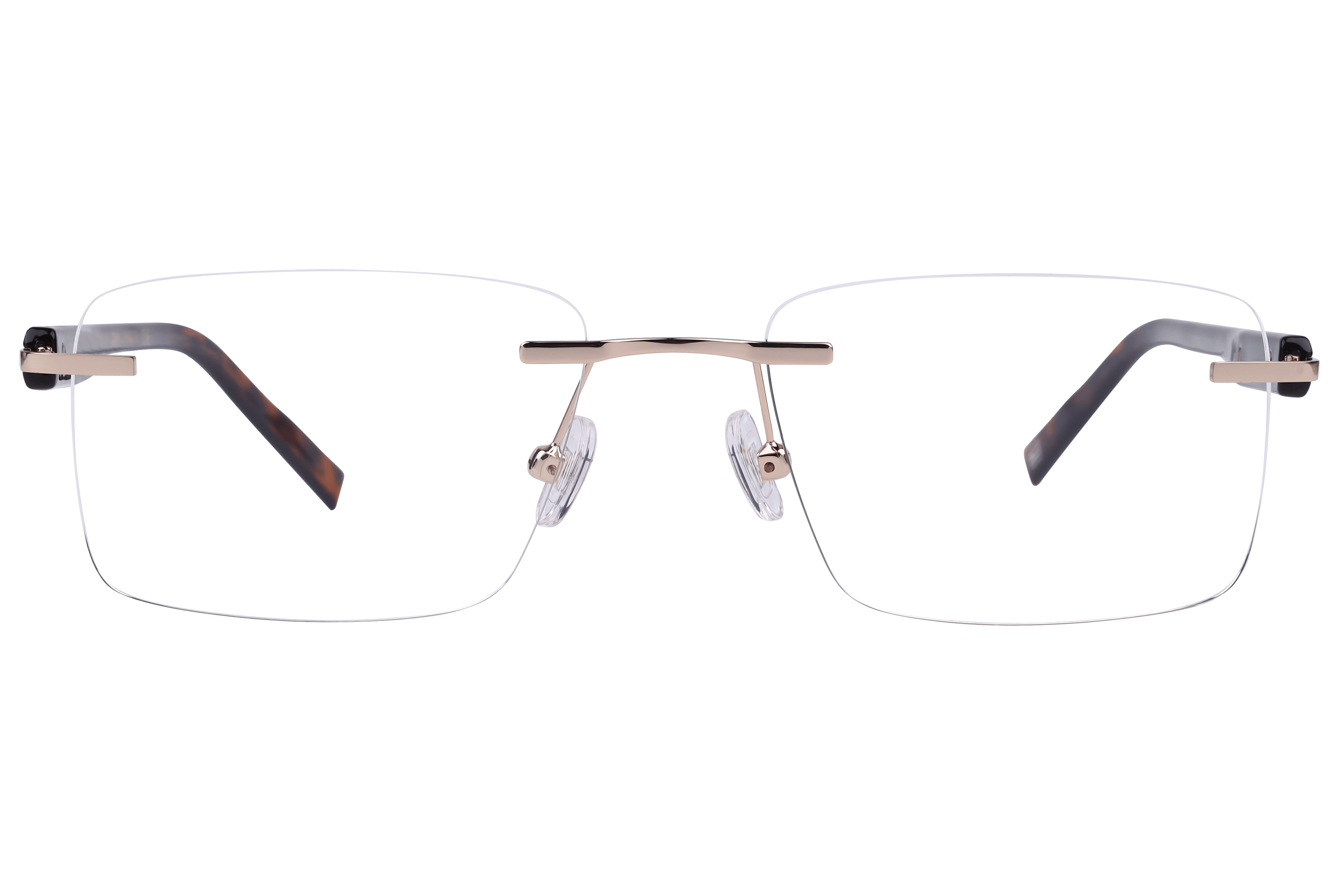 Tommy Hilfiger TH6262 Frame Gold Male RimLess Shell Frame — Gold frame — view 2