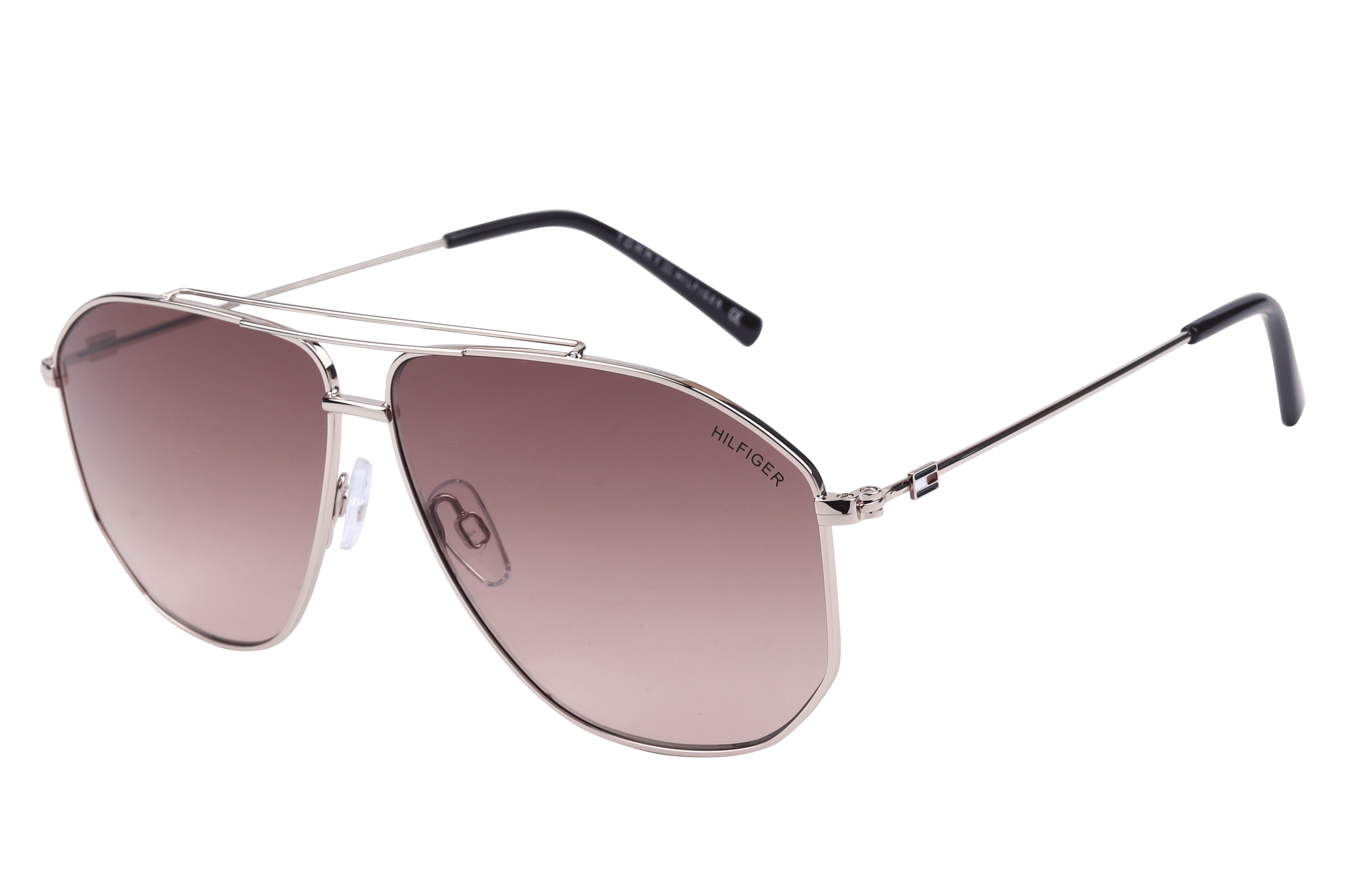 Tommy Hilfiger TH1549 Sunglass Light Gold Male Full Metal — Light Gold frame