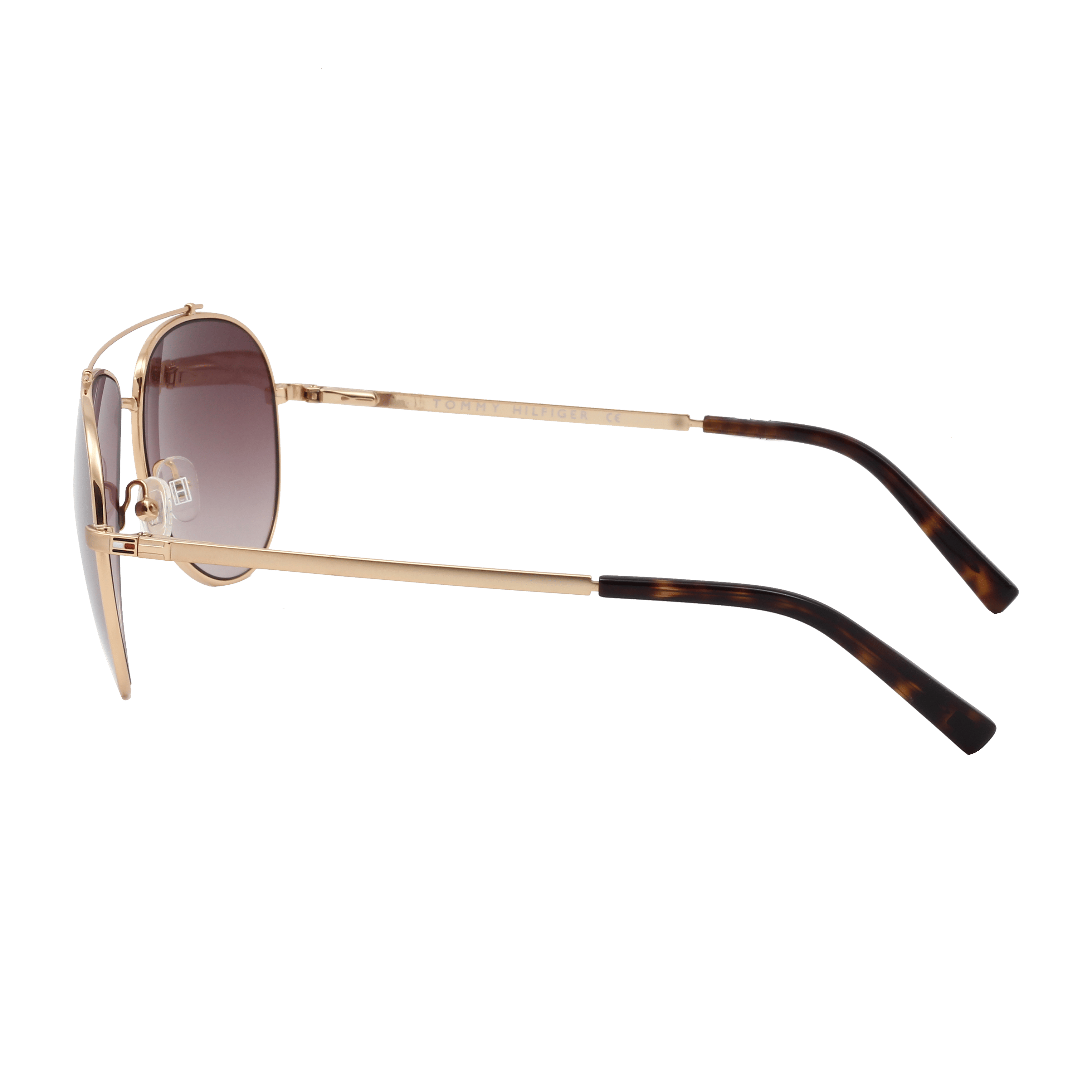 Tommy Hilfiger TH5225 Sunglass Gold Male Full Metal Sunglass — Gold frame — view 3