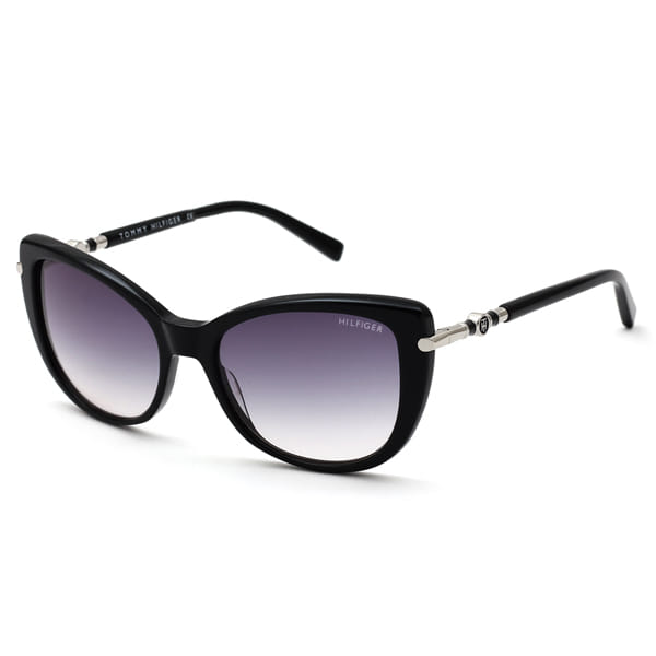 Tommy Hilfiger TH2568 Sunglass Black Female Full Shell Sunglass — Black frame — alternate view