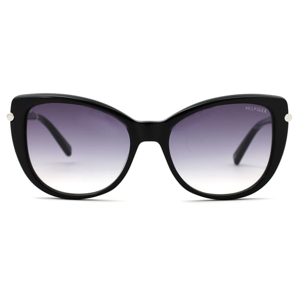 Tommy Hilfiger TH2568 Sunglass Black Female Full Shell Sunglass — Black frame