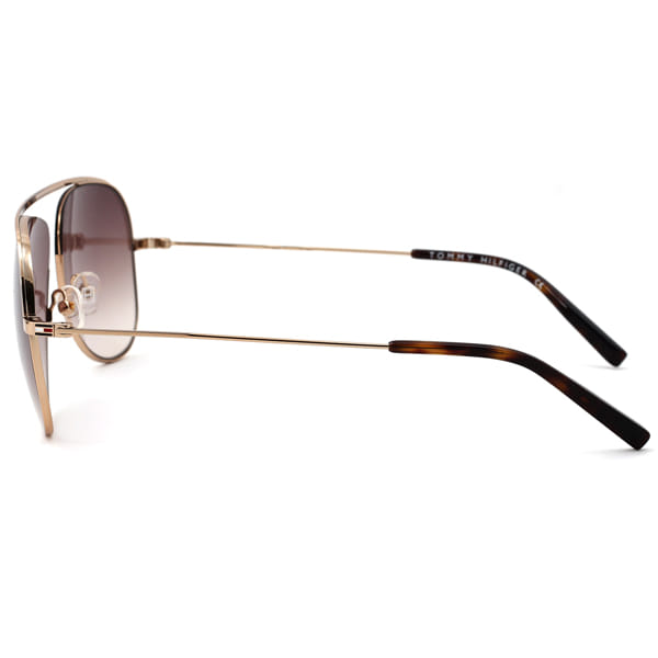 Tommy Hilfiger TH2574 Sunglass Gold Male Full Metal Sunglass — Gold frame — view 4