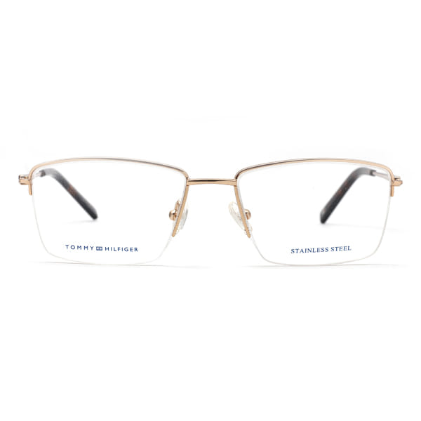 Tommy Hilfiger TH6166 Frame Gold Male Supra Stainless Steel Frame — Gold frame