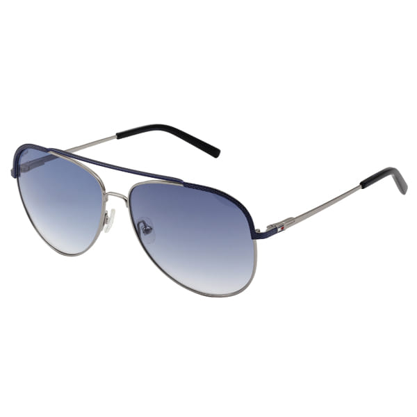 Tommy Hilfiger TH9719 Sunglass Grey Male Full Metal Sunglass — Grey frame — alternate view