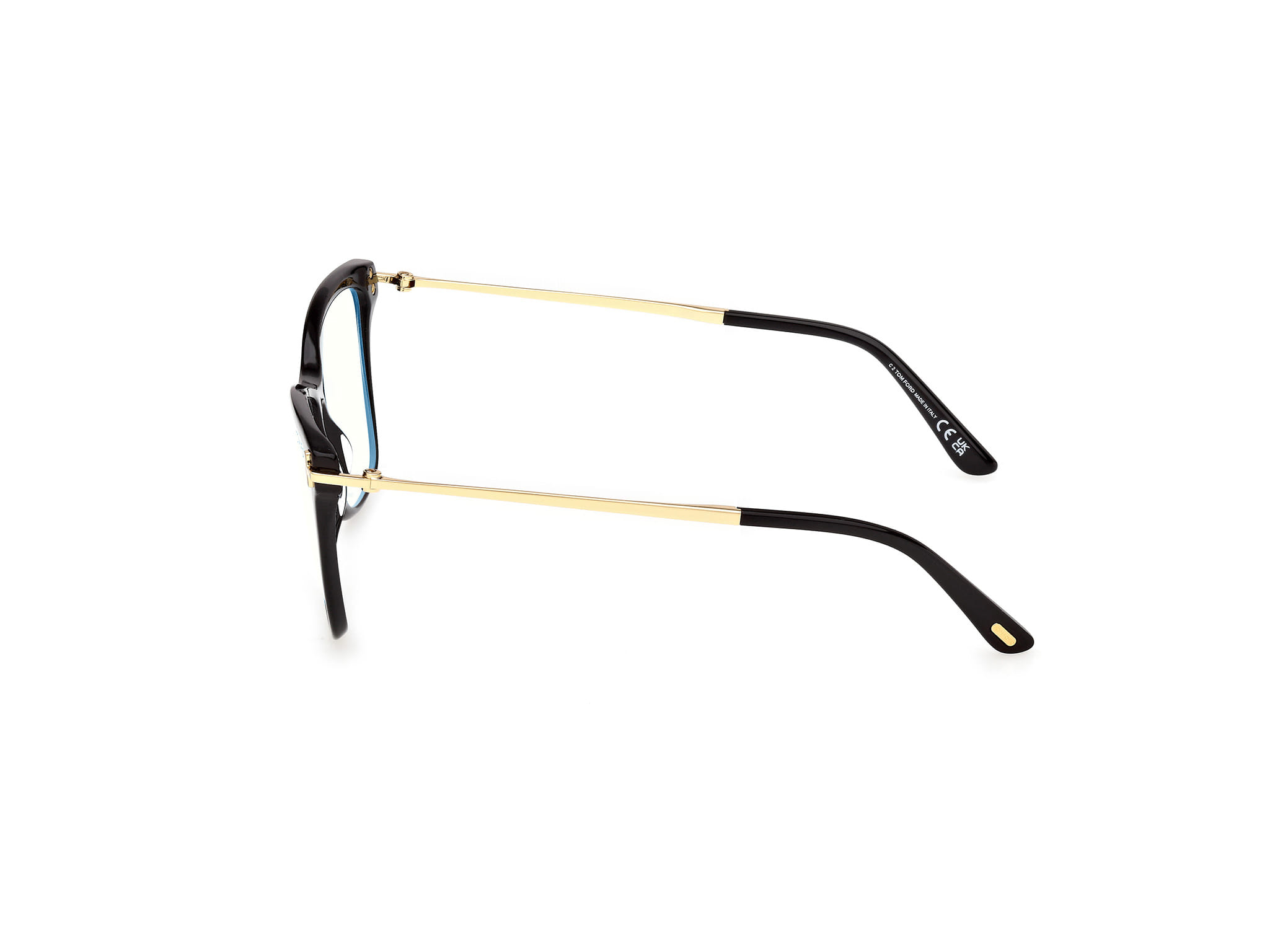 Tomford FT6097-B Frame Black Female Full Metal Frame — Black frame — view 2