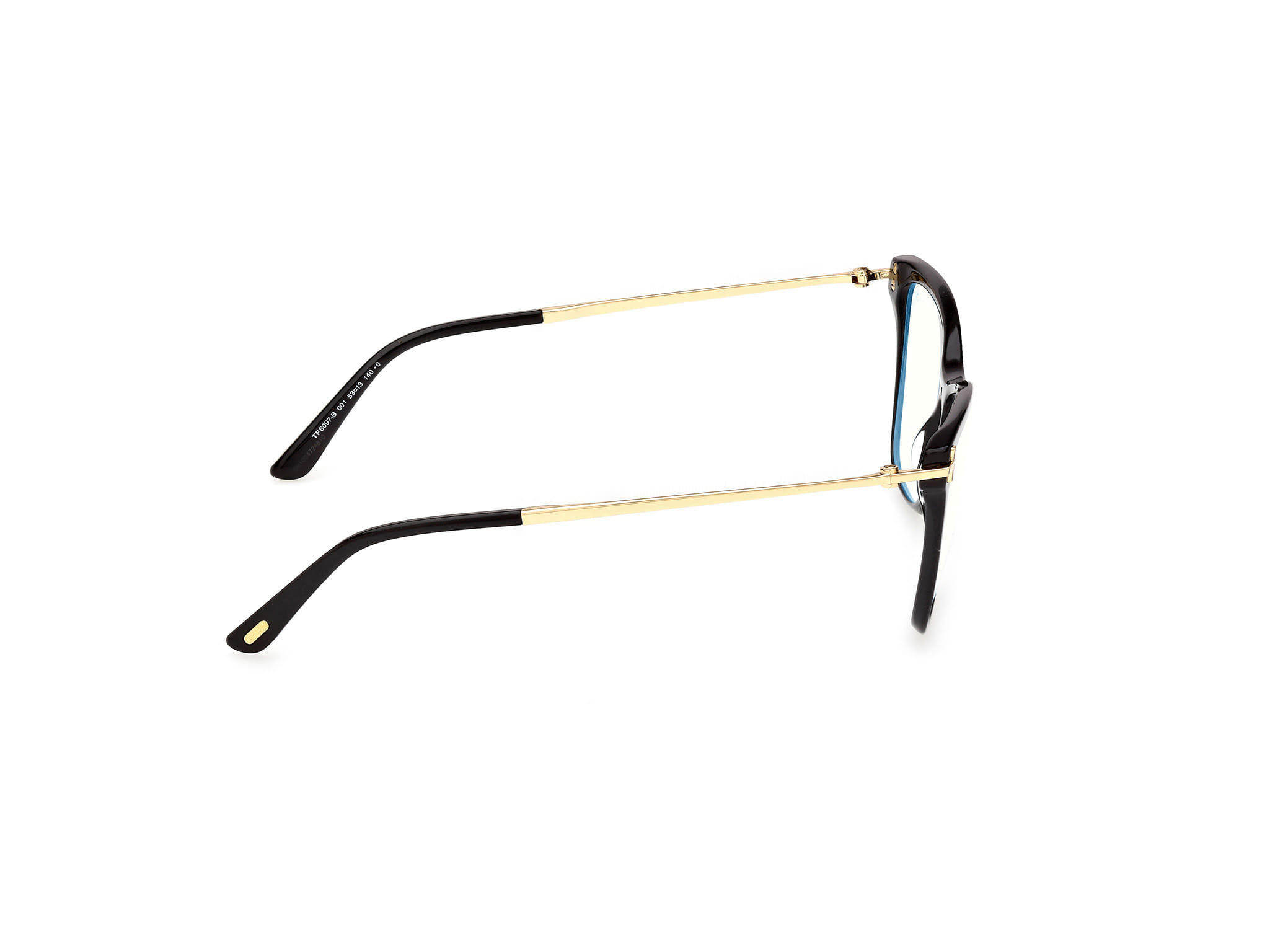 Tomford FT6097-B Frame Black Female Full Metal Frame — Black frame — view 6