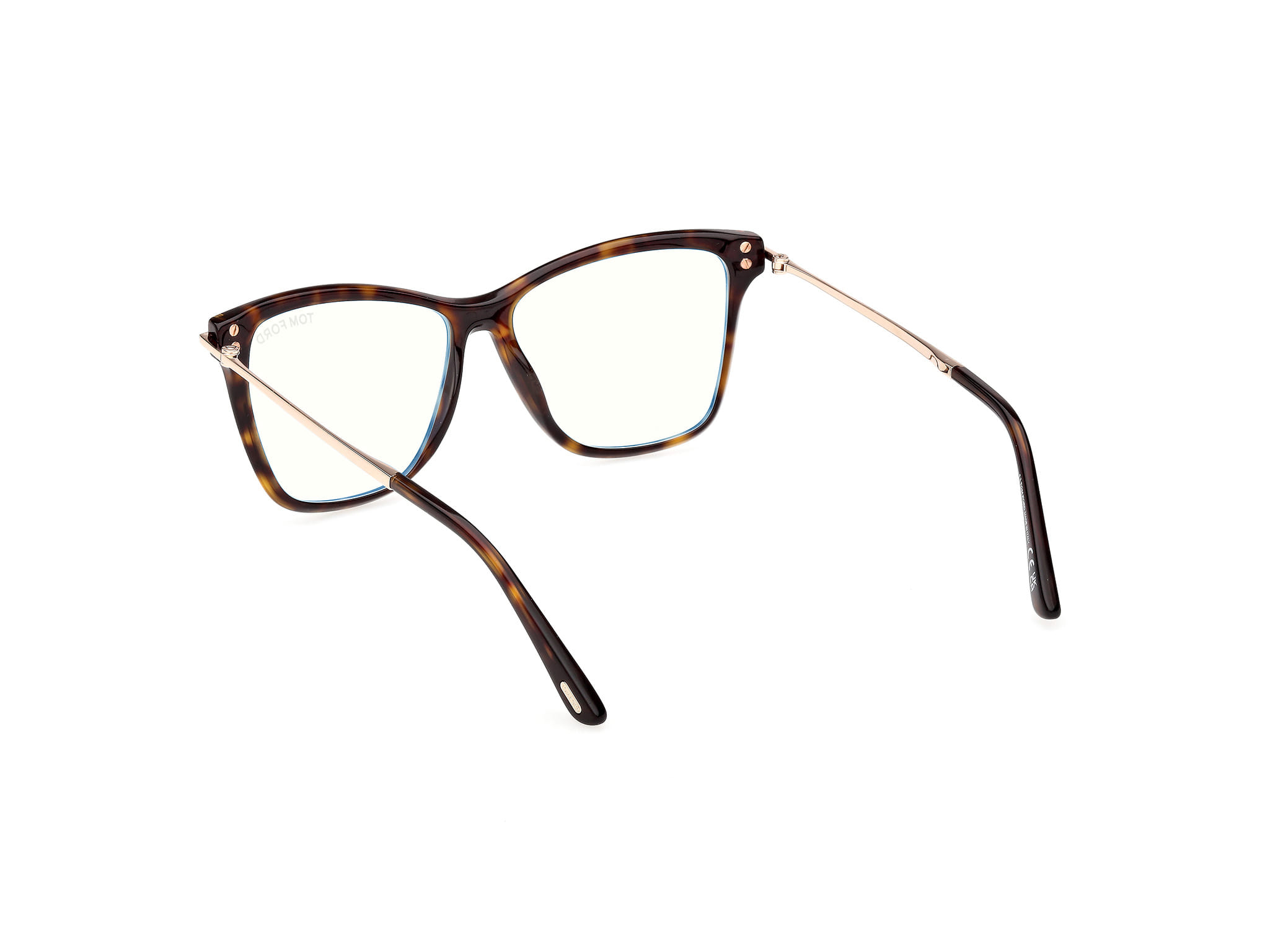 Tomford FT6097-B Frame Havana Female Full Shell Frame — Havana frame — view 3
