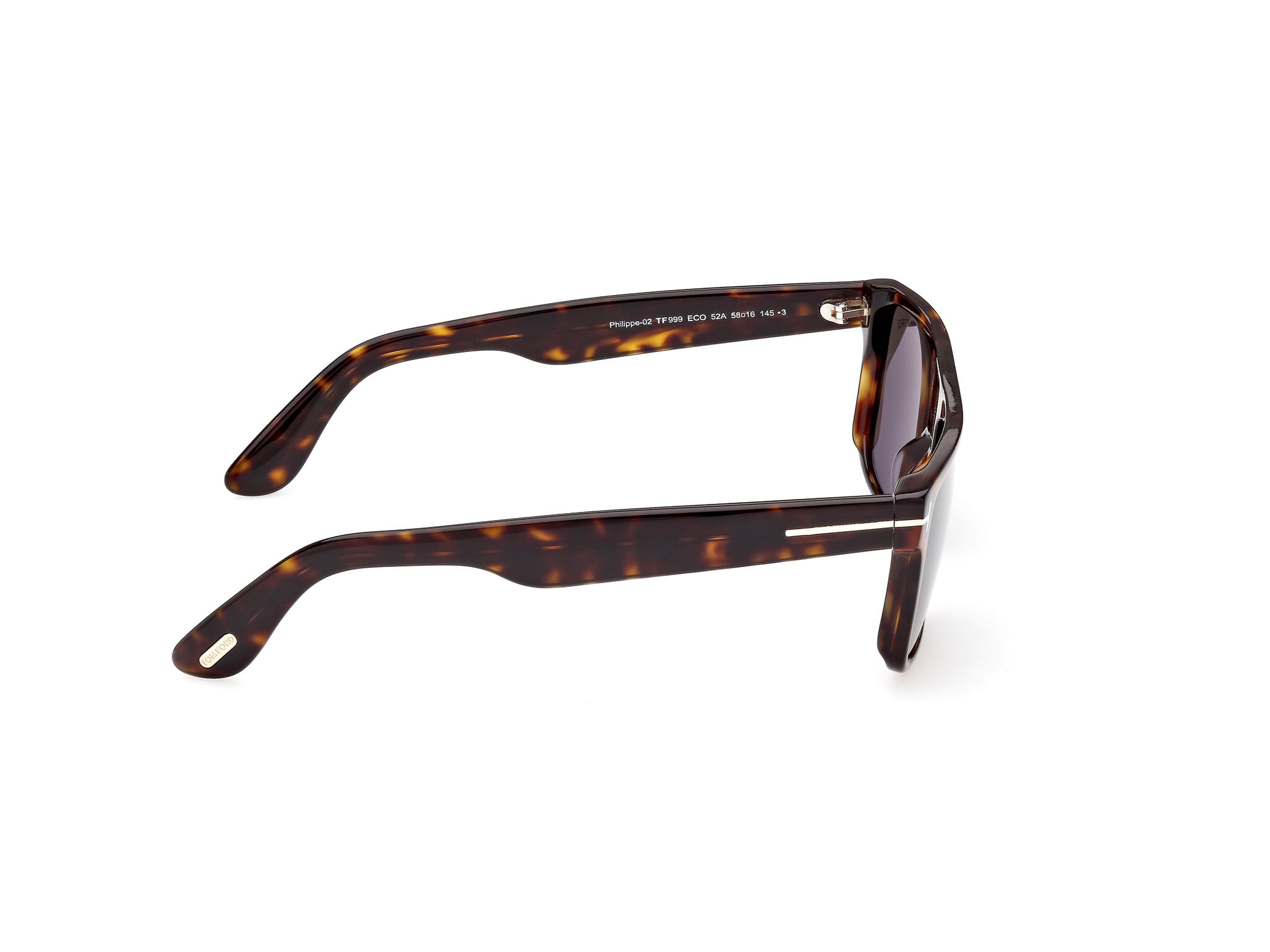 Tomford FT0999 Sunglass Havana Male Full Shell Sunglass — Havana frame — view 6