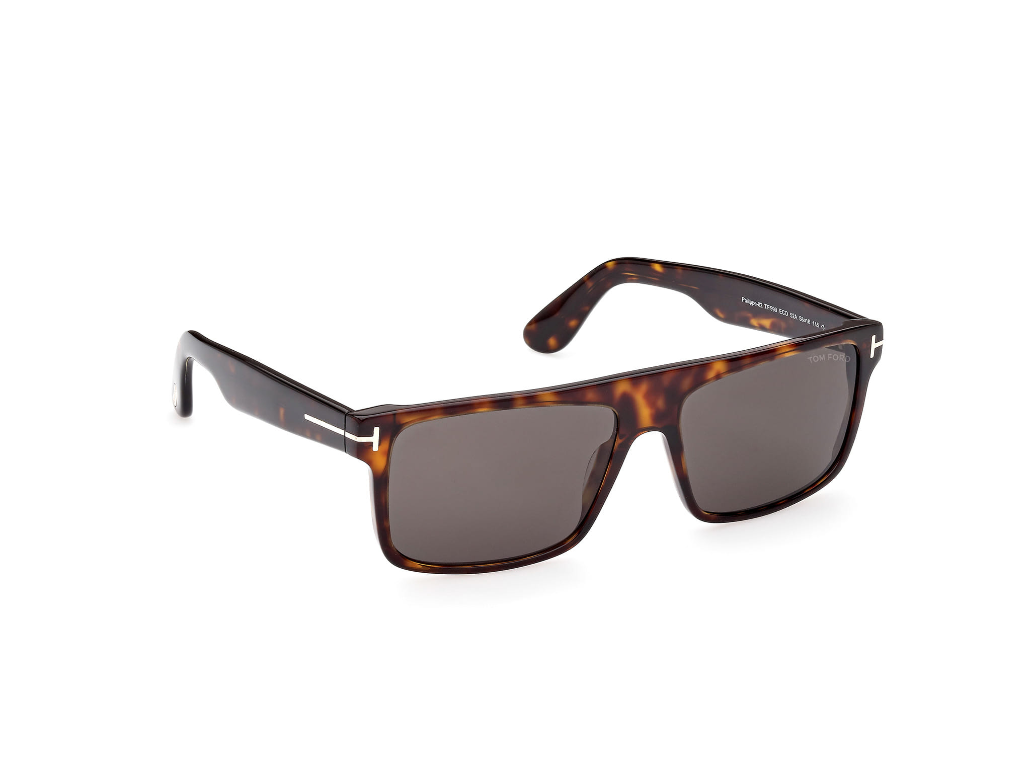 Tomford FT0999 Sunglass Havana Male Full Shell Sunglass — Havana frame — view 7