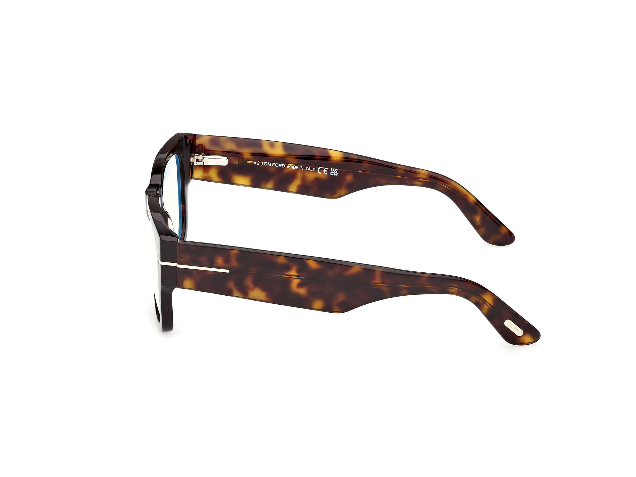 Tomford FT6099-B Frame Havana Male Full Shell Frame — Havana frame — view 2