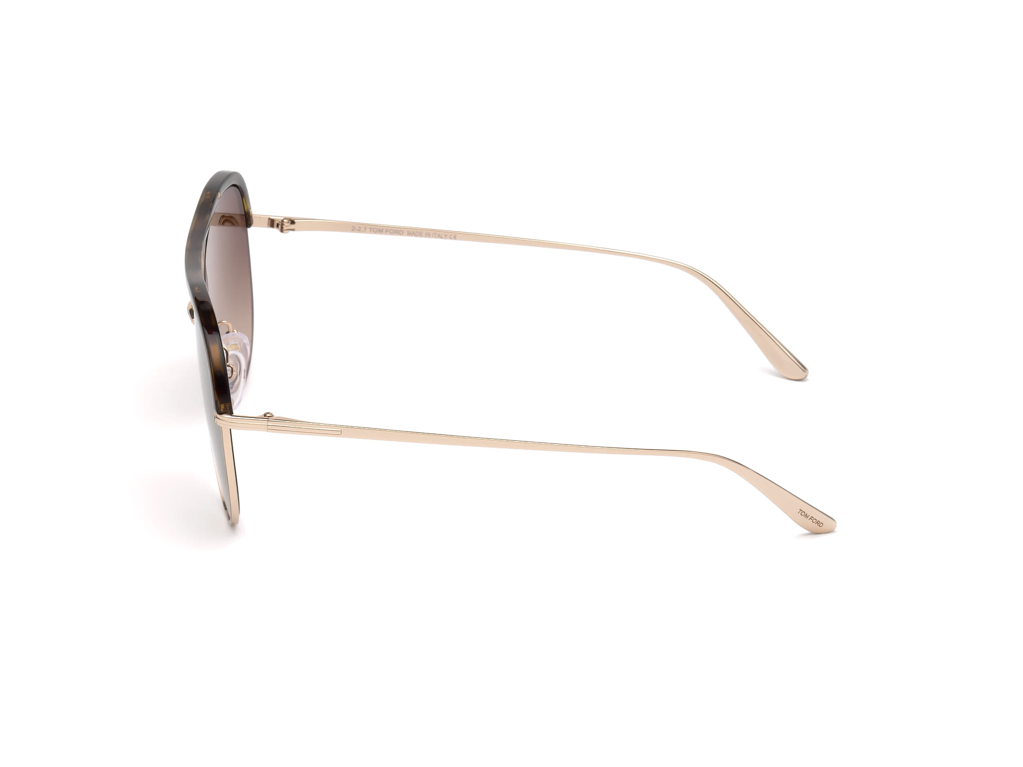 Tomford TF606 Sunglass Gold Male Full Metal Sunglass — Gold frame — view 3
