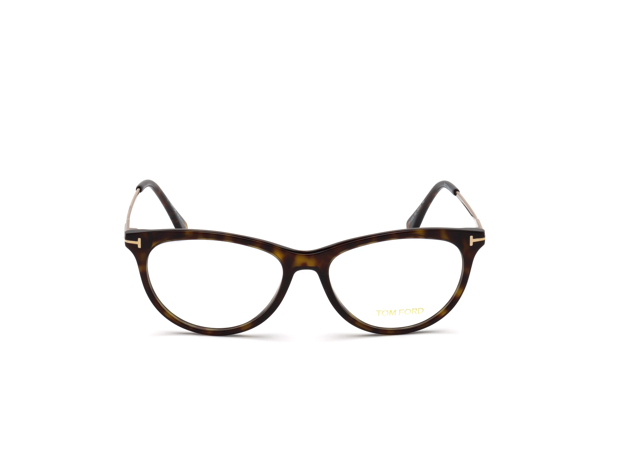 Tomford TF5509 Frame Tortoise Female Full Metal Frame — Tortoise frame — view 2