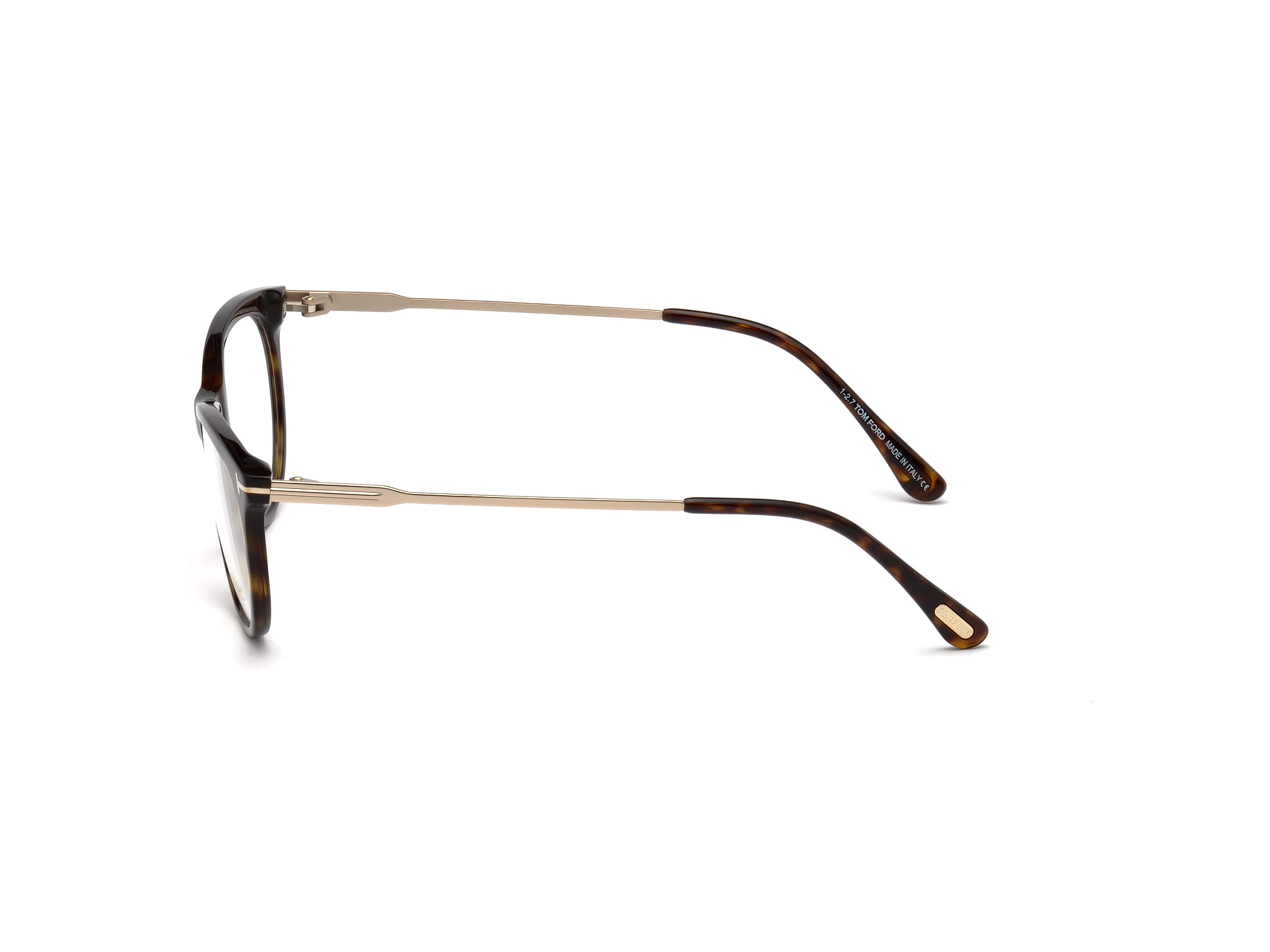 Tomford TF5509 Frame Tortoise Female Full Metal Frame — Tortoise frame — view 3