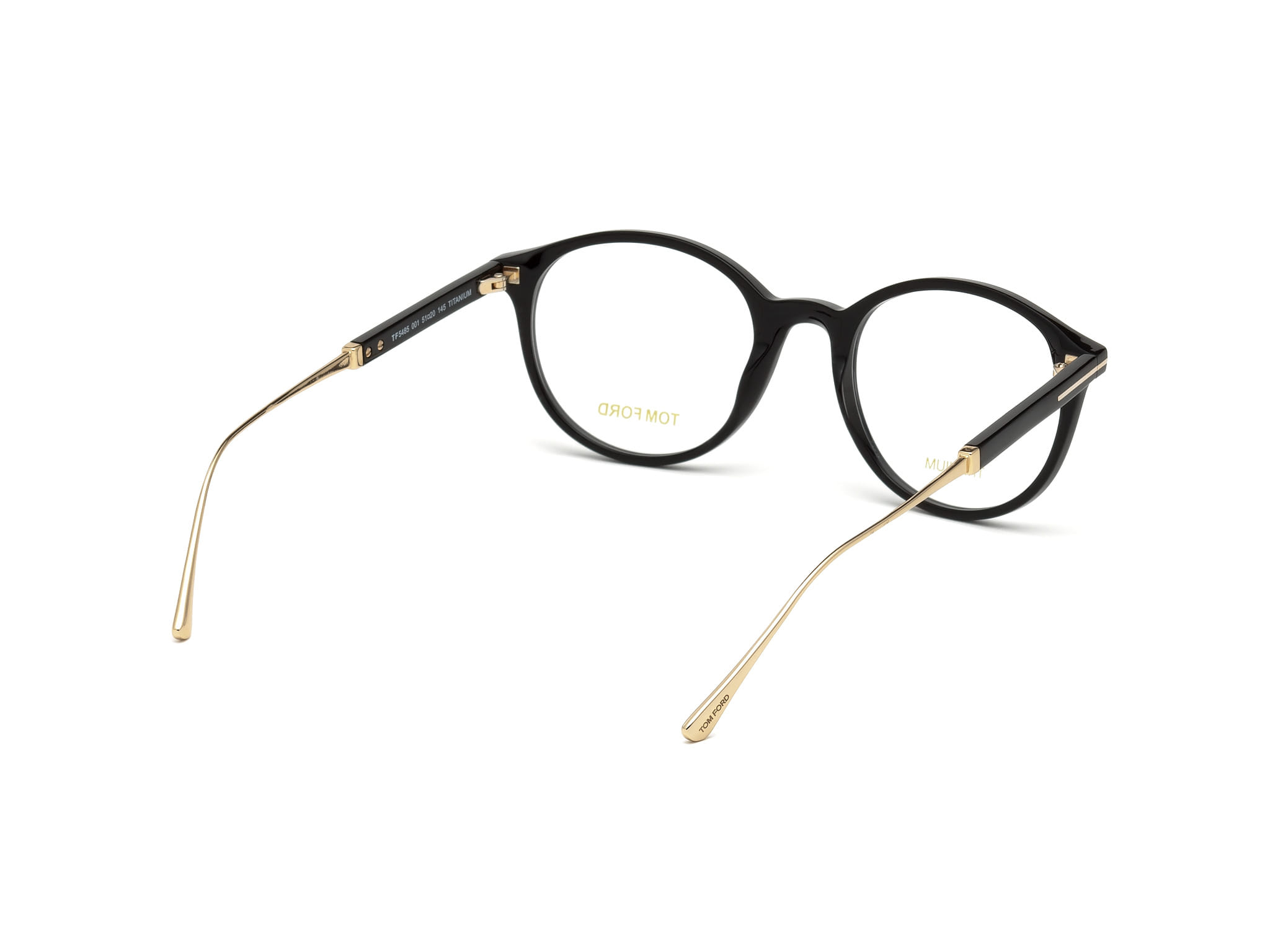 Tomford TF5485 Frame Black Male Full Titanium Frame — Black frame — view 5