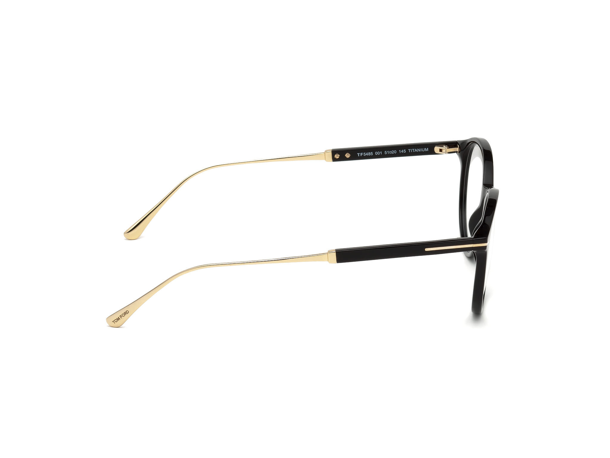 Tomford TF5485 Frame Black Male Full Titanium Frame — Black frame — view 6
