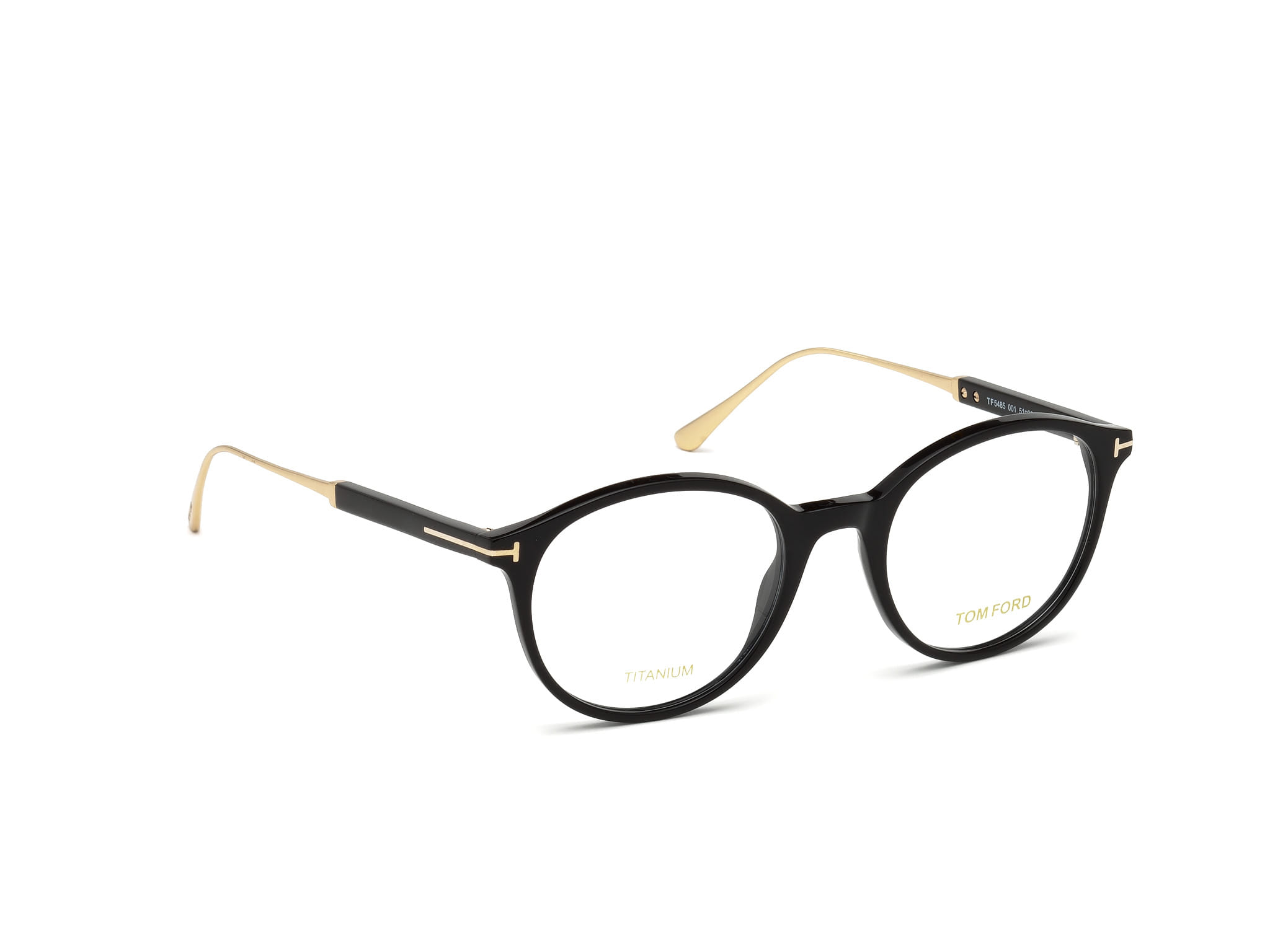 Tomford TF5485 Frame Black Male Full Titanium Frame — Black frame — view 7