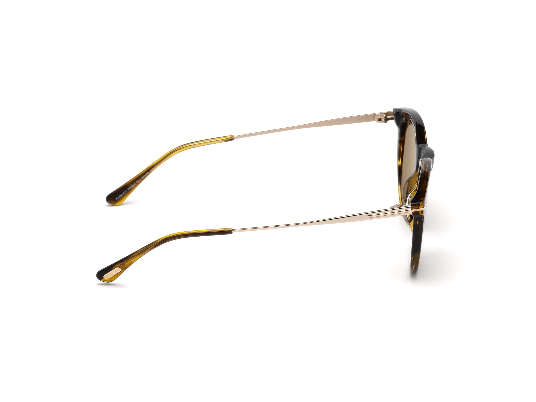 Tomford TF626 Sunglass Brown Male Full Metal Sunglass — Brown frame — view 6