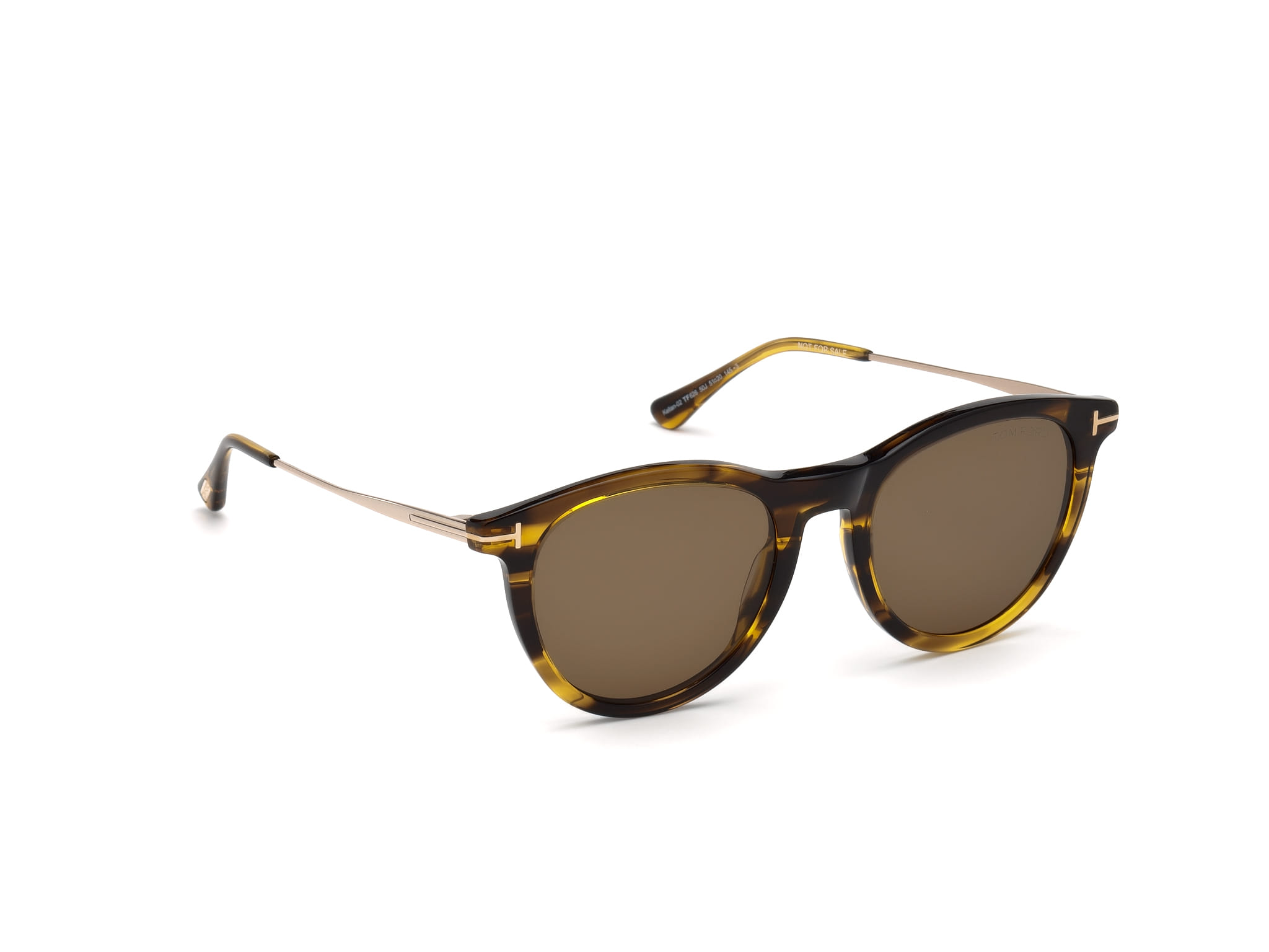 Tomford TF626 Sunglass Brown Male Full Metal Sunglass — Brown frame — view 7