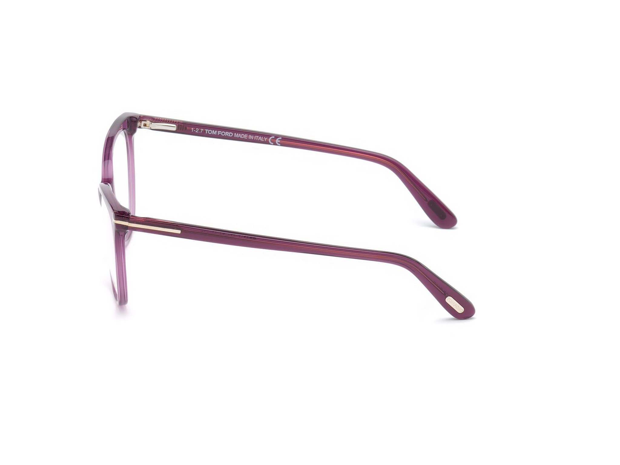 Tomford TF5513 Frame Violet Female Full Shell Frame — Violet frame — view 3